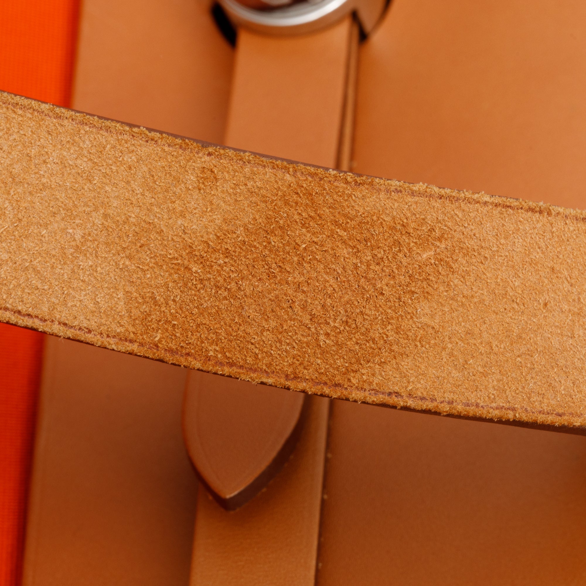 Hermes Capucine Fauve Toile Militaire Vache Hunter Herbag Zip 39 w/ Pouch