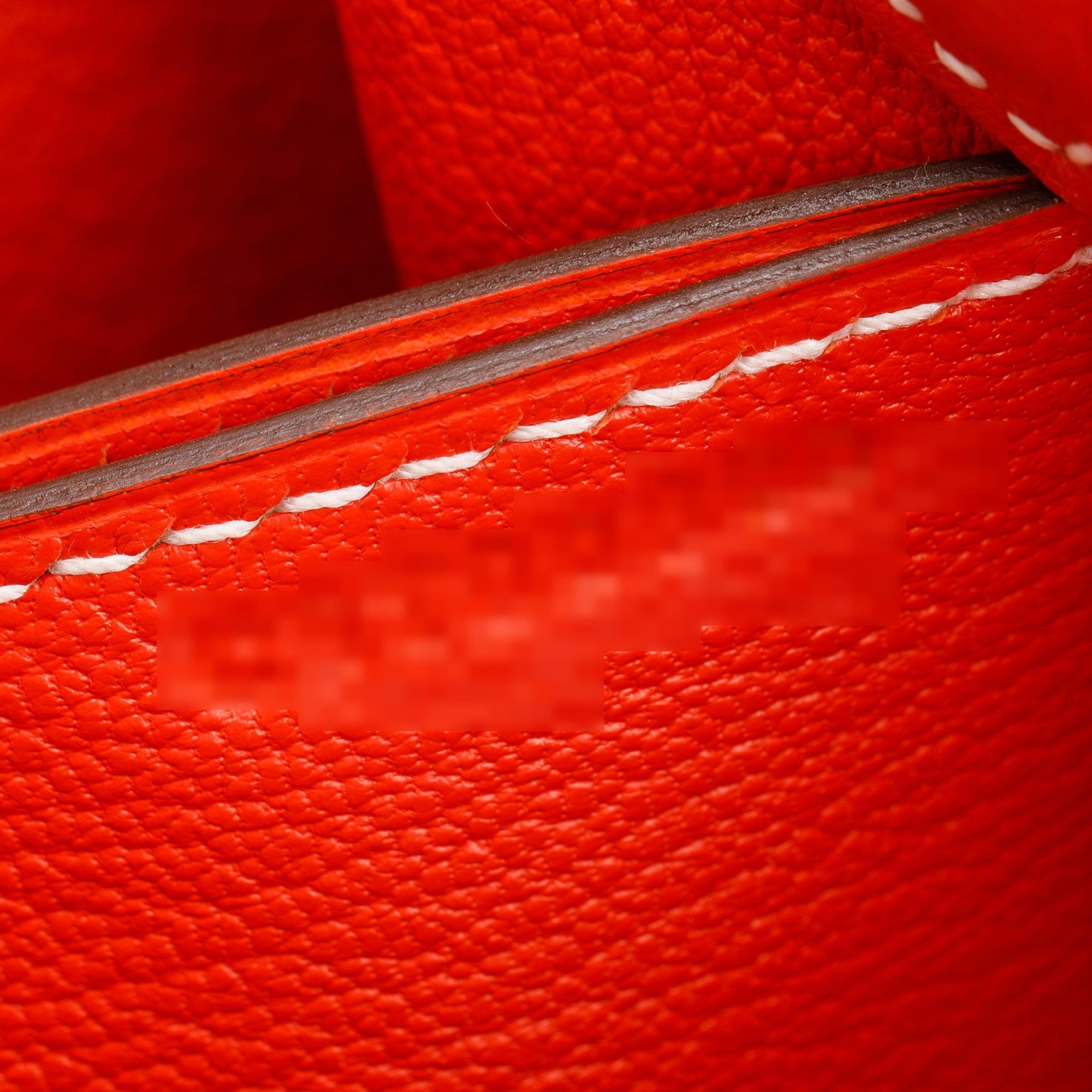 Hermes Capucine Veau Evercolor Sac Roulis 23 w/ Box & Receipt