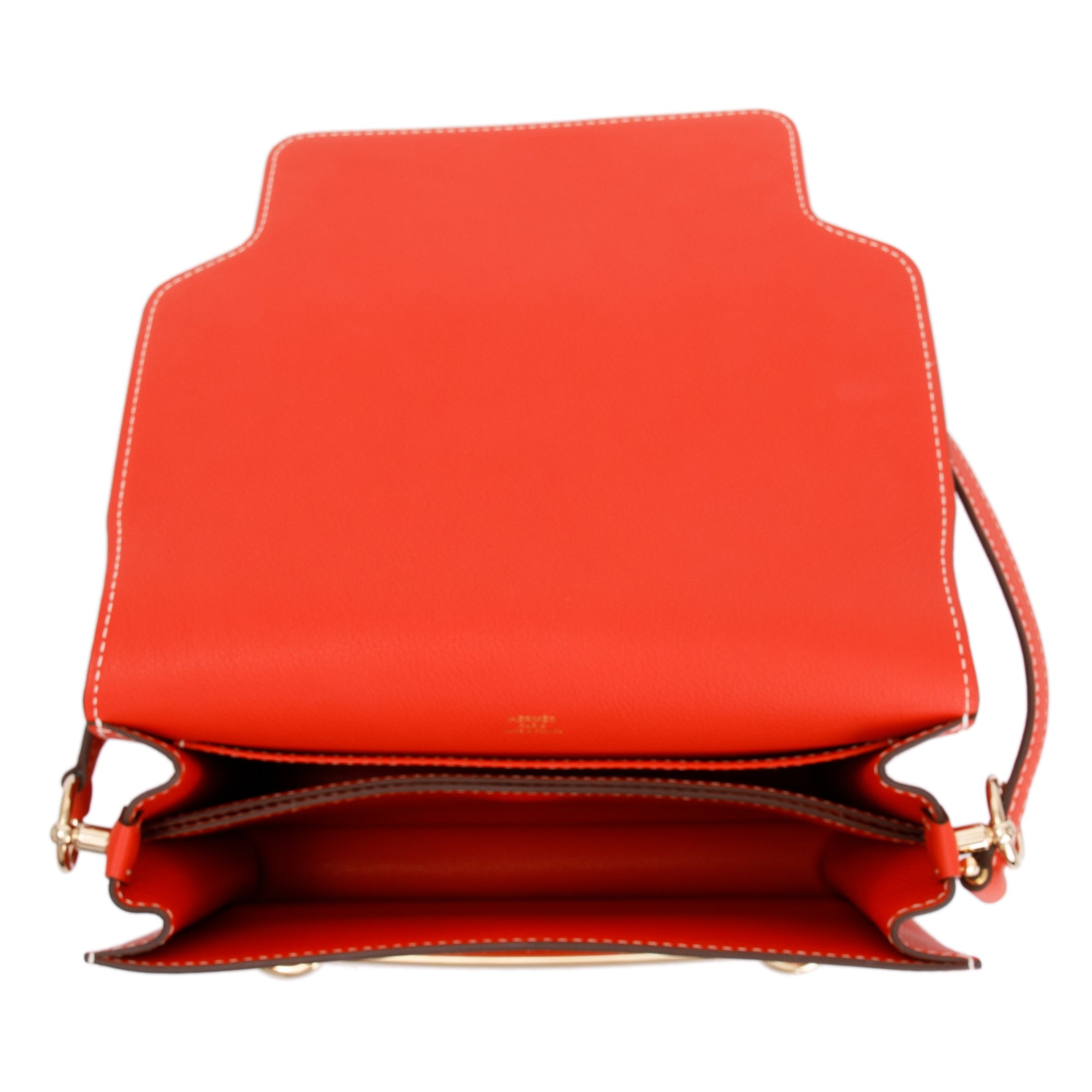 Hermes Capucine Veau Evercolor Sac Roulis 23 w/ Box & Receipt