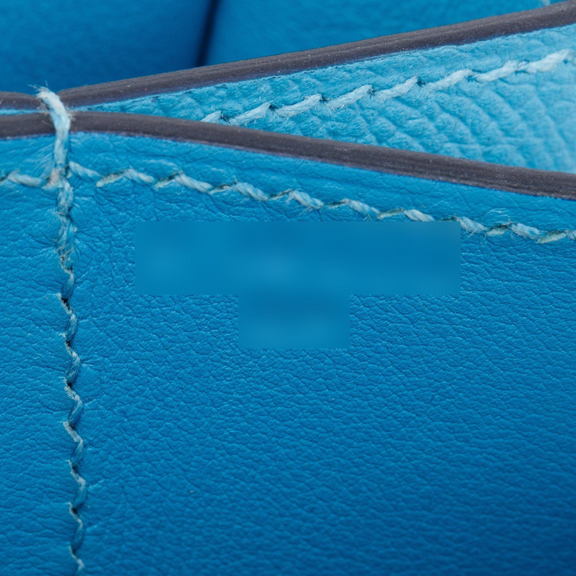 Hermes Celeste Epsom Leather Mosaique Au 24-21