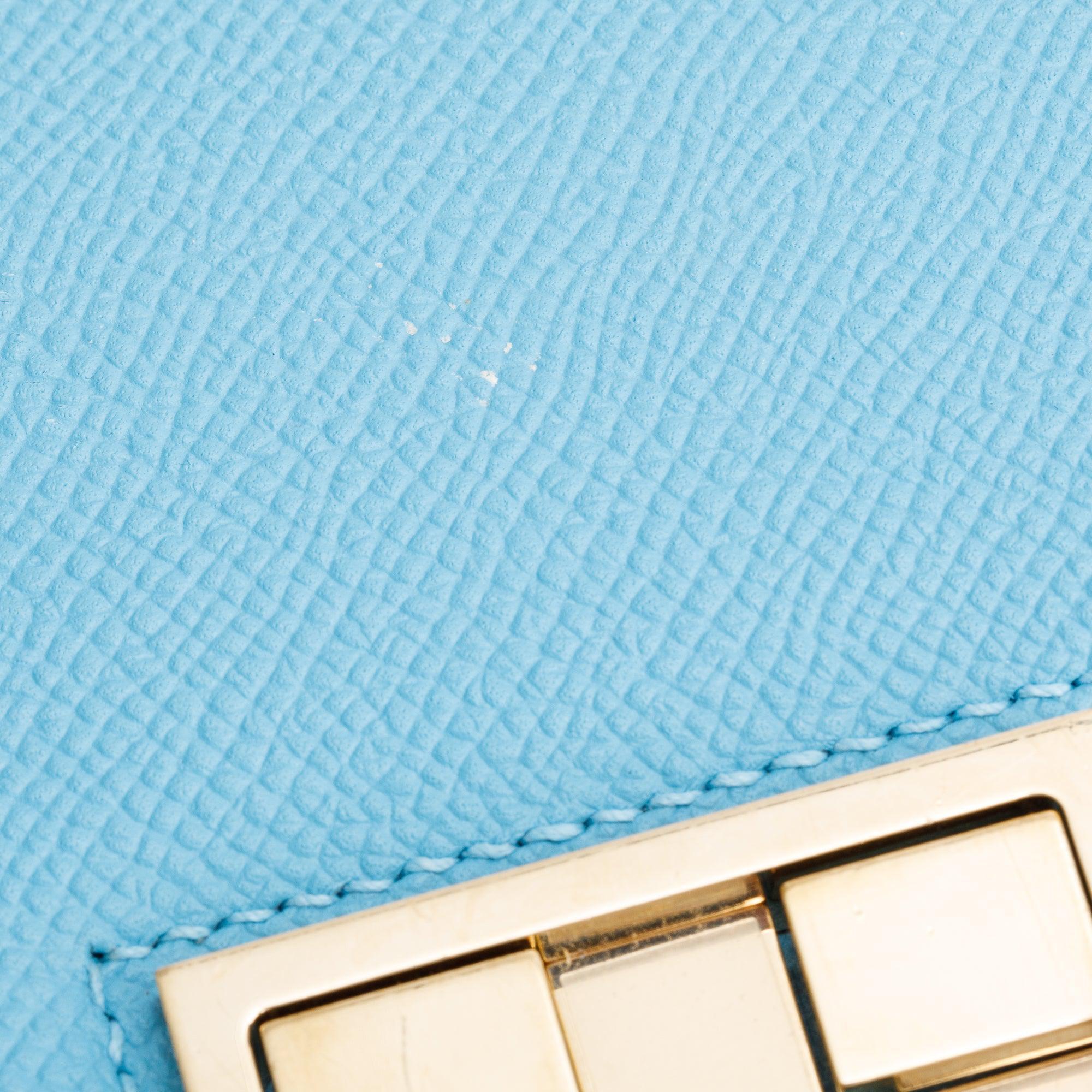 Hermes Celeste Epsom Leather Mosaique Au 24-21