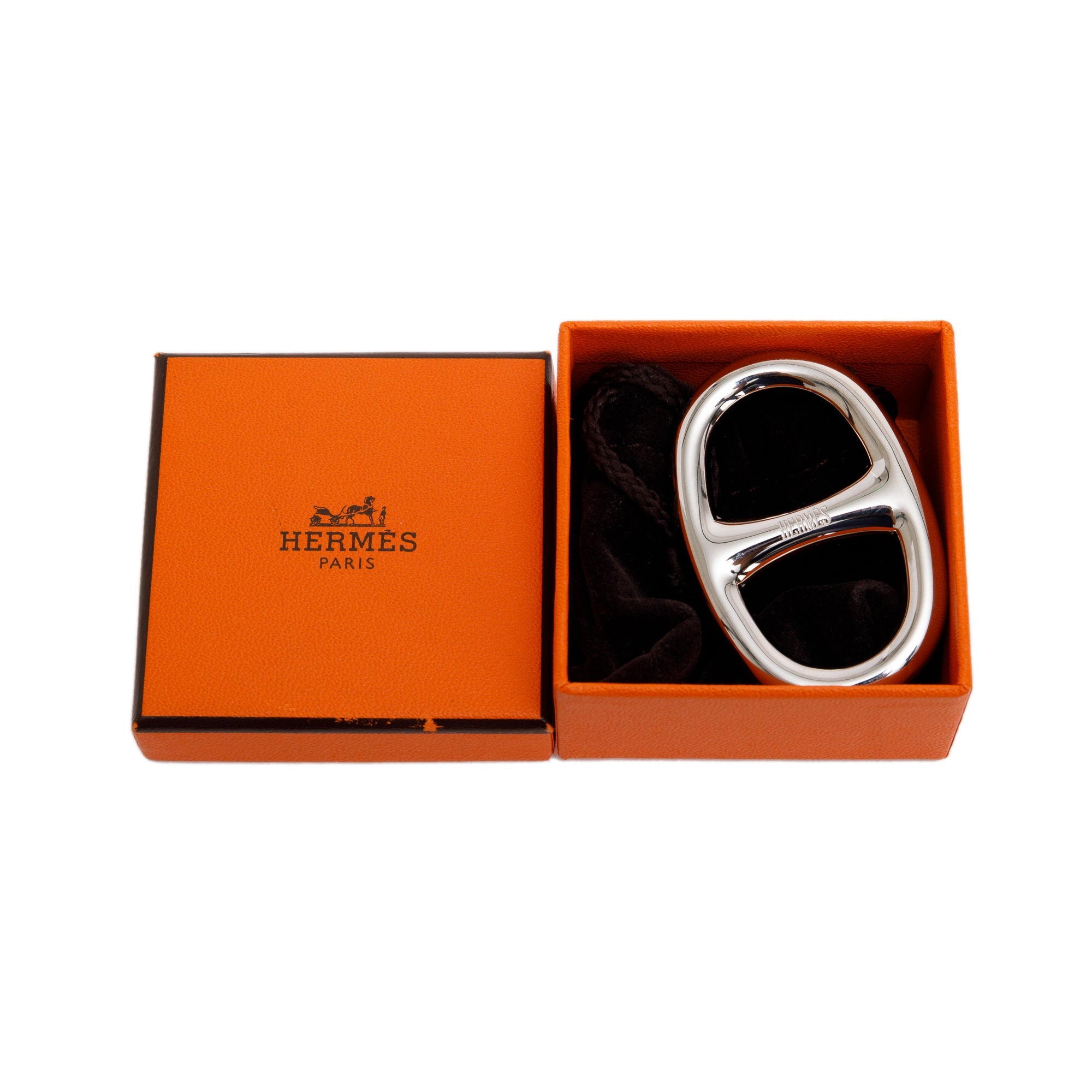 Hermes Chaine D'Ancre Scarf Ring w/ Box