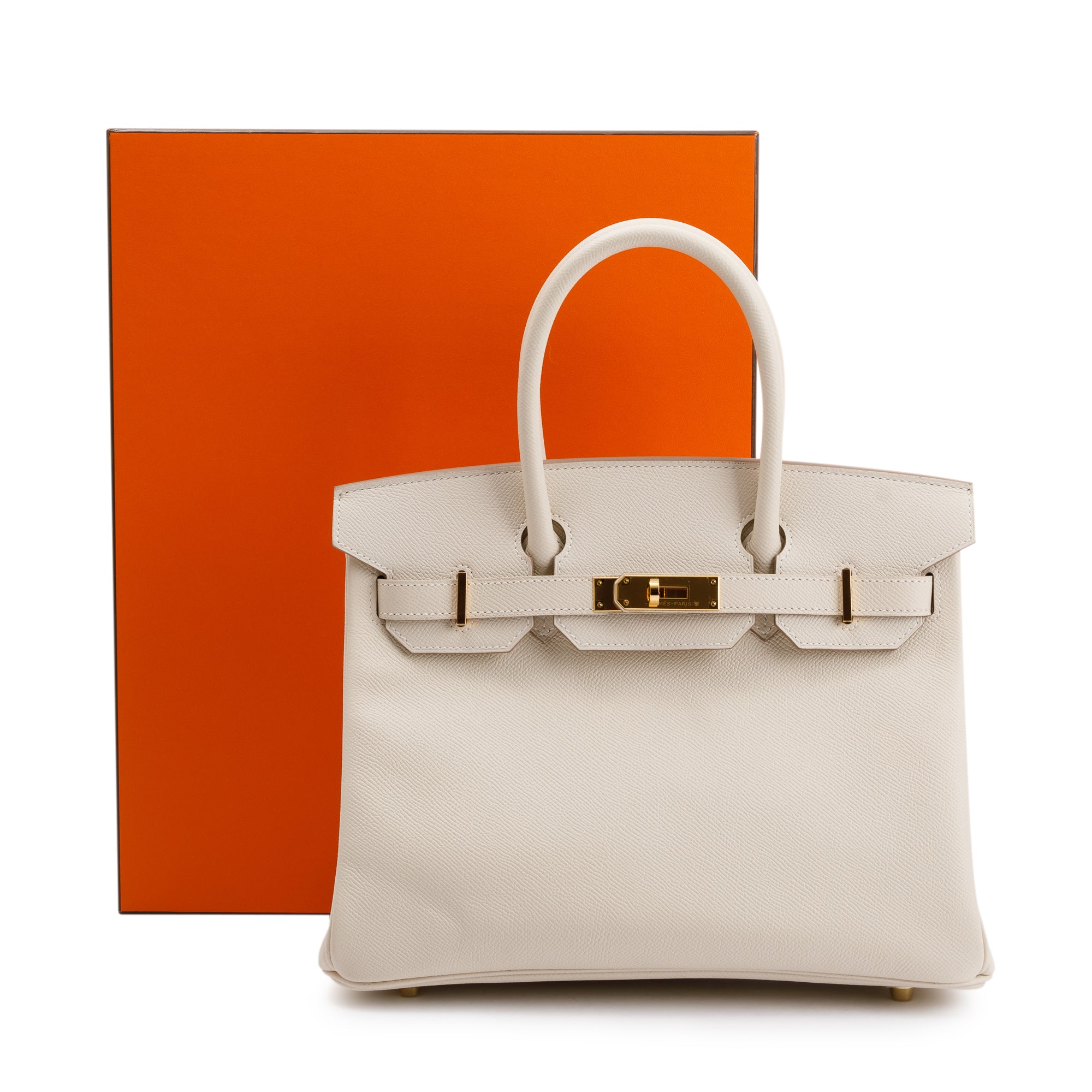 Hermes Craie Veau Epsom Birkin 30 w/ Box