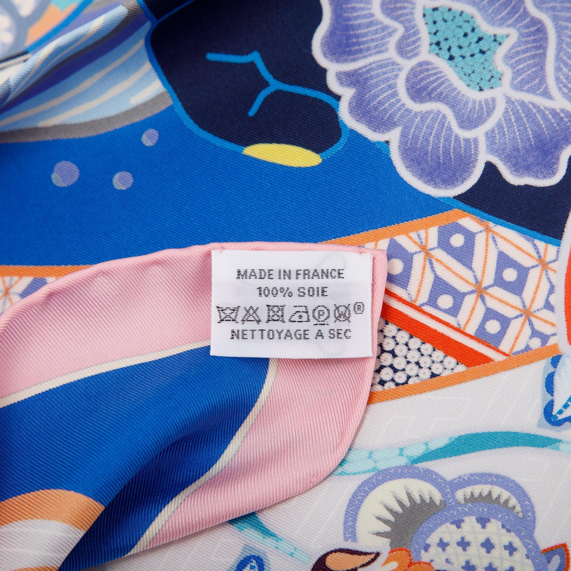 Hermes 'Duo Cosmique' Silk Scarf 90 w/ Box