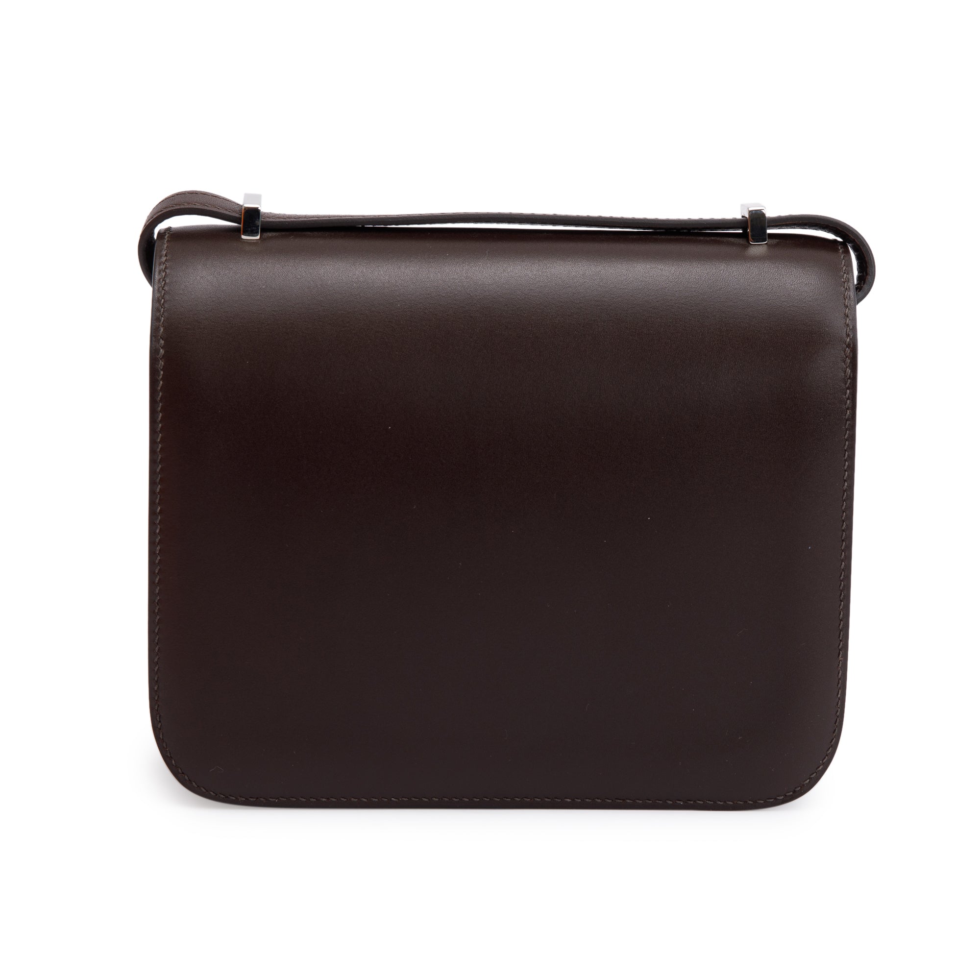 Hermes Ebene Box Leather Mini Constance 18 w/ Box