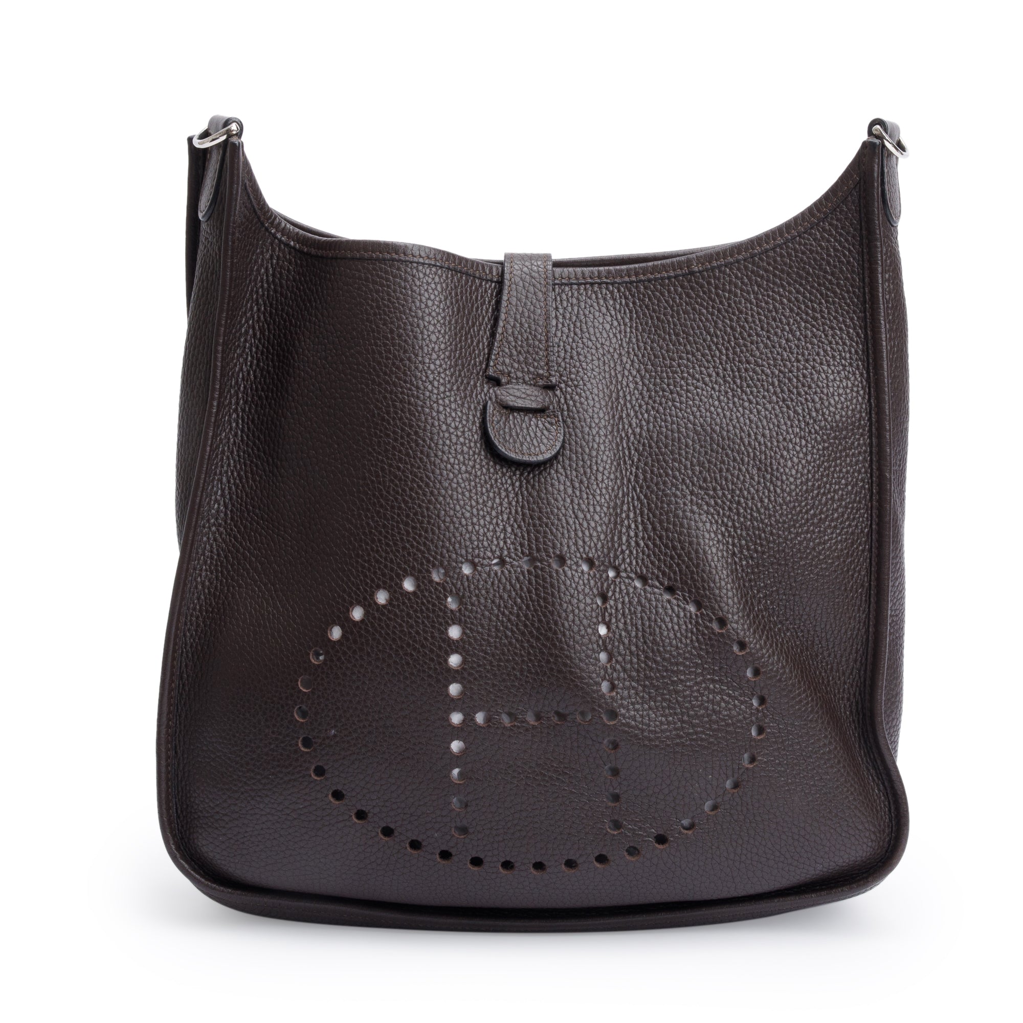Hermes Ebene Taurillon Clemence Evelyne II 29 Bag
