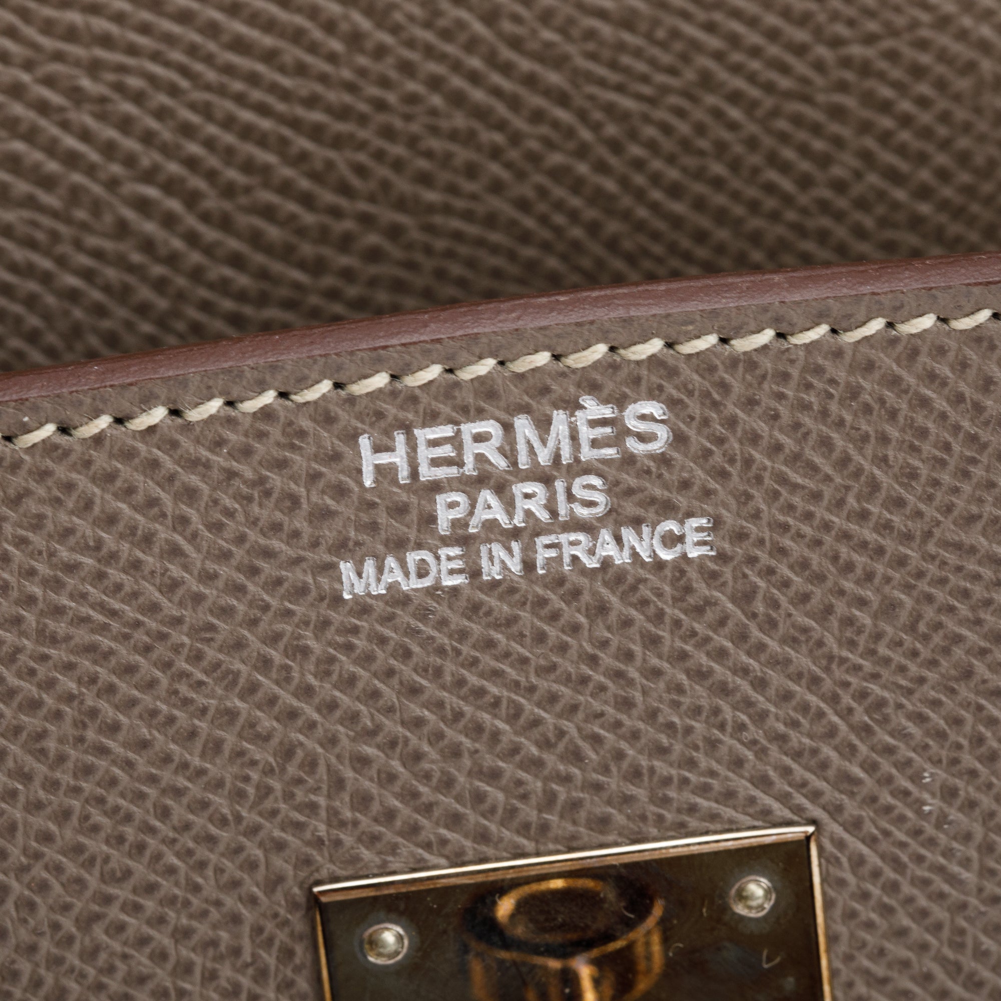 Hermes Etain Epsom Leather Candy Birkin 35 w/ Box & Receipt