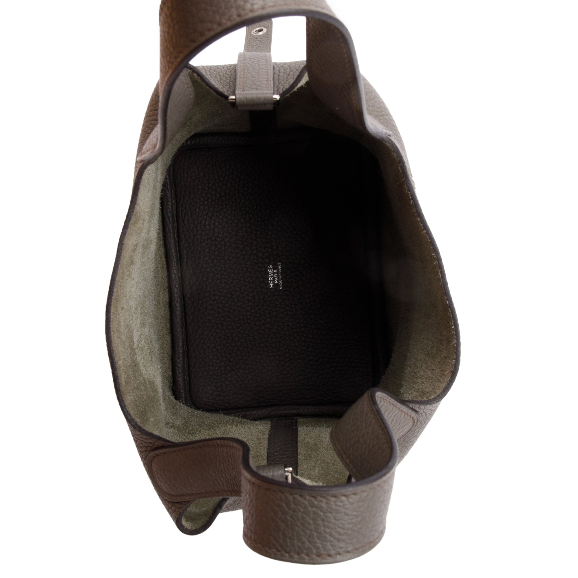 Hermes Etain Taurillon Clemence Picotin Lock 18 w/ Box & Receipt