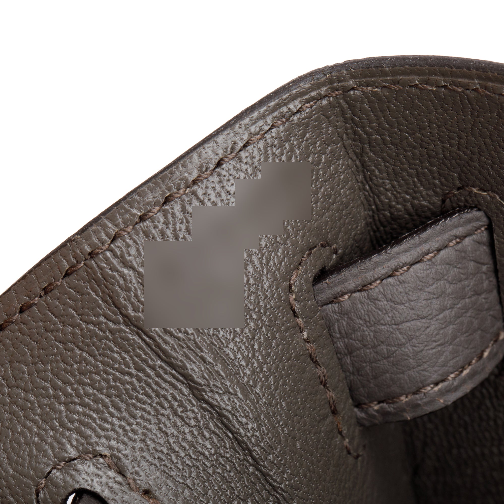 Hermes Etain Veau Togo Kelly II 32 Retourne w/ Strap, Box & Receipt