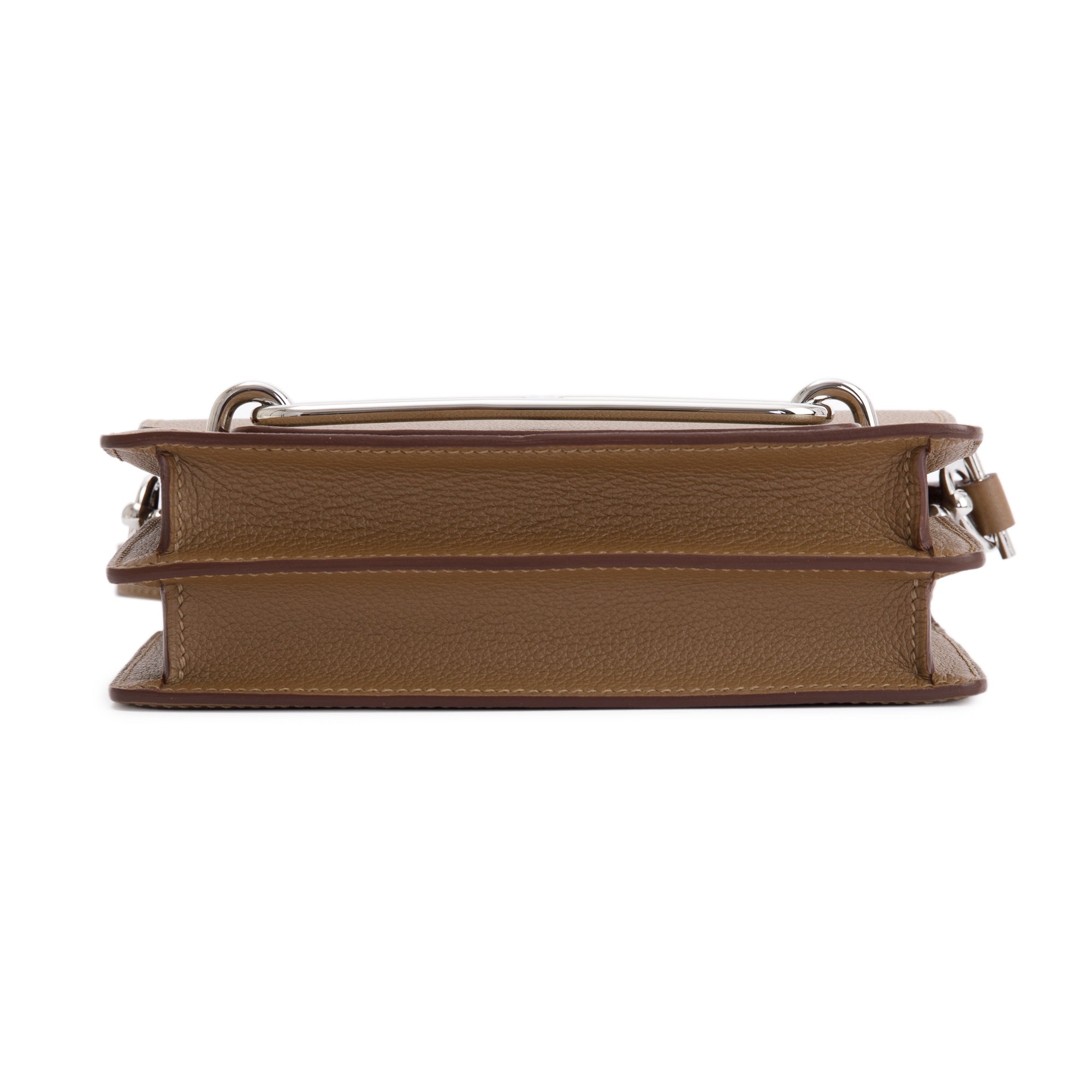 Hermes Etoupe Evercolor Mini Sac Roulis 18