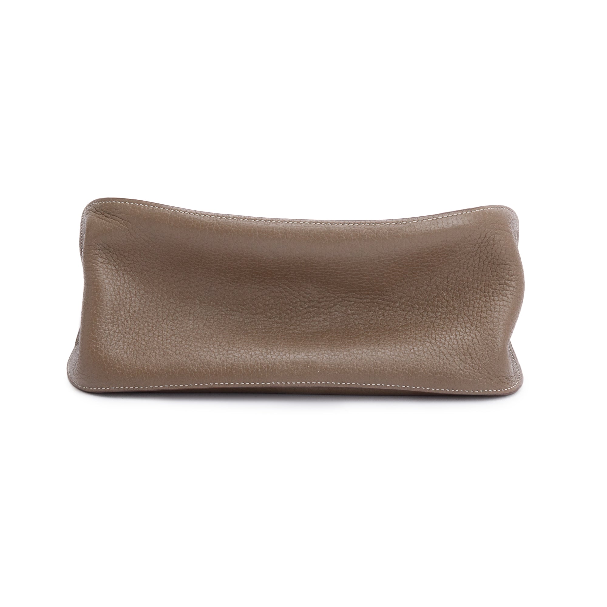 Hermes Etoupe Taurillon Clemence Leather Jypsiere 28