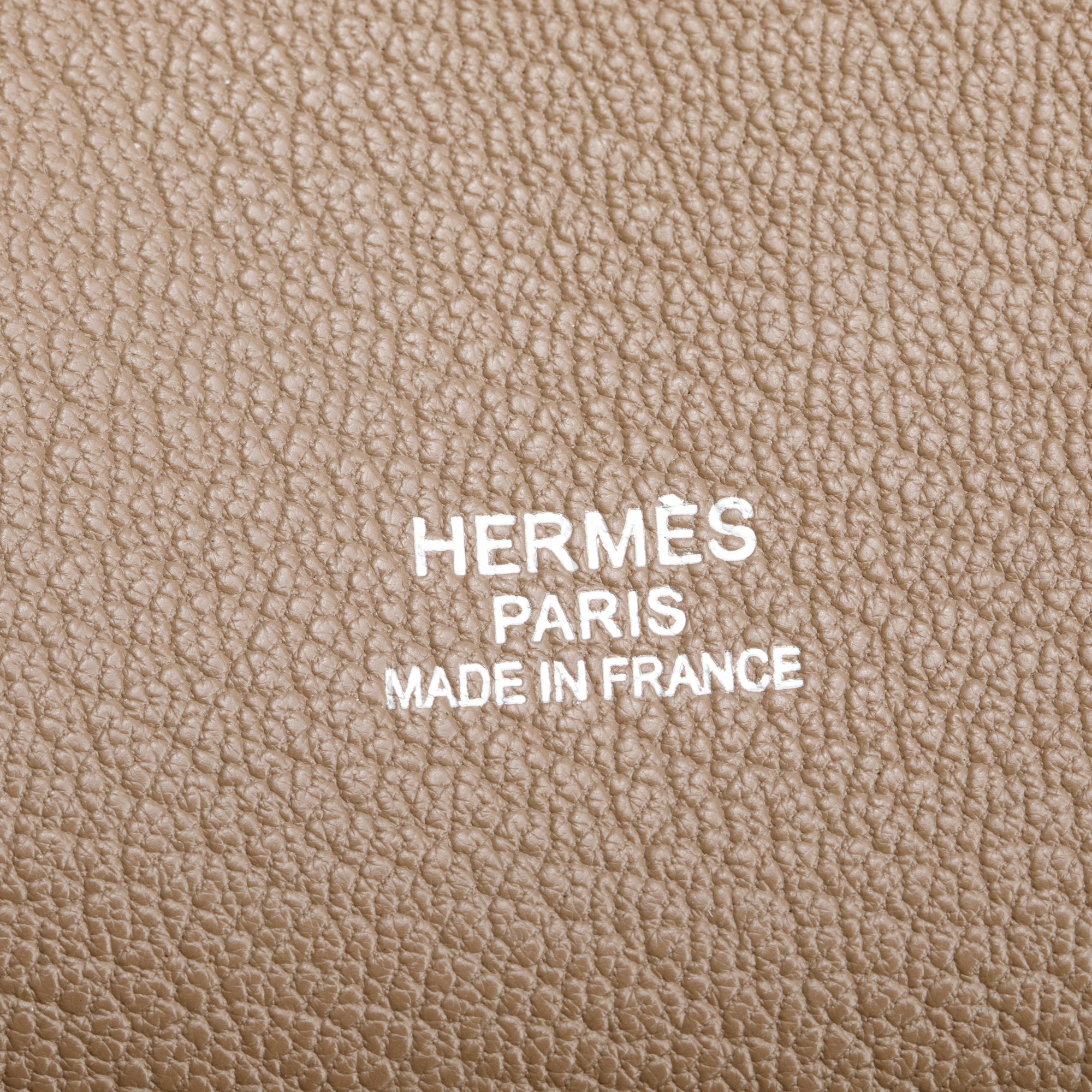 Hermes Etoupe Taurillon Clemence Leather Jypsiere 34