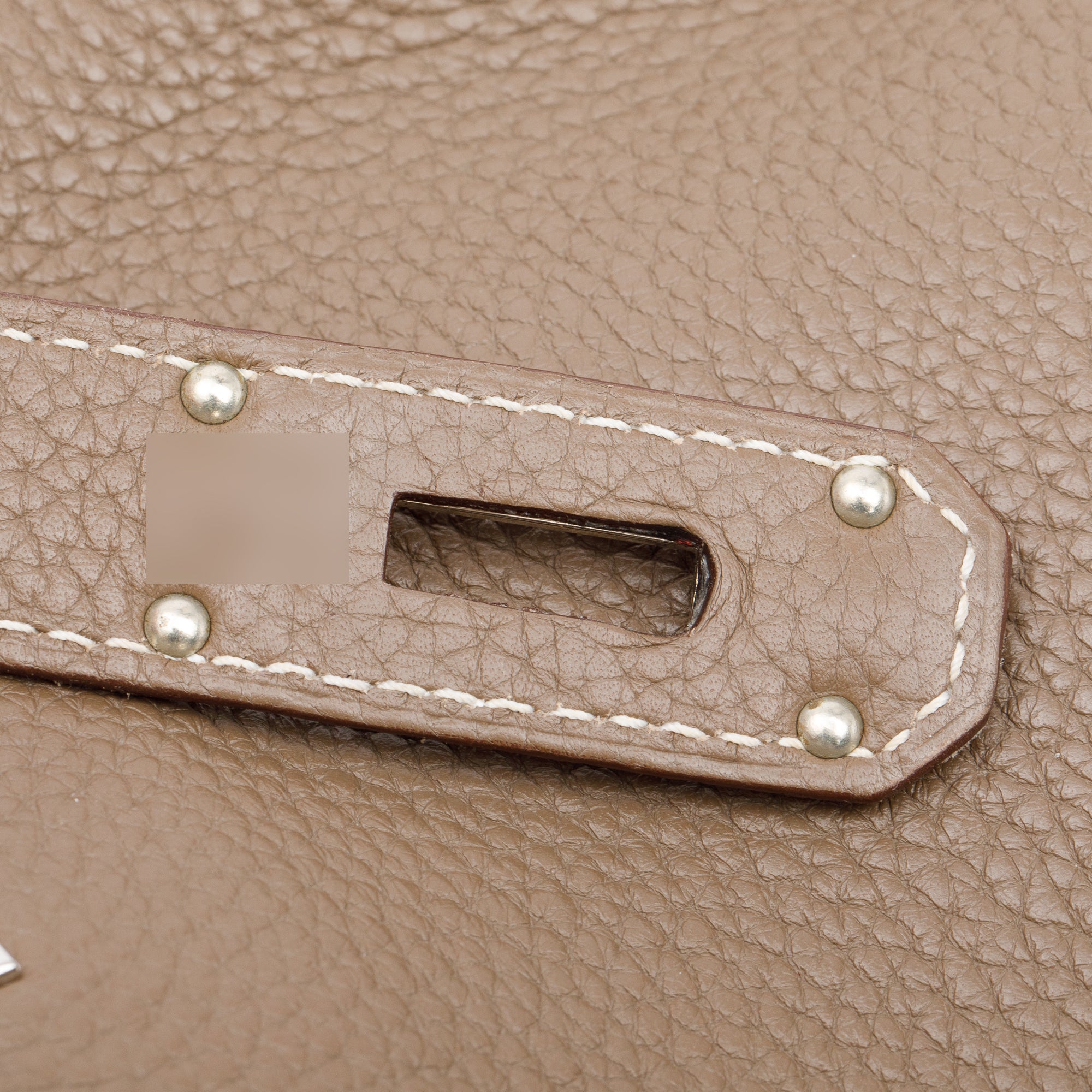 Hermes Etoupe Taurillon Clemence Leather Jypsiere 34