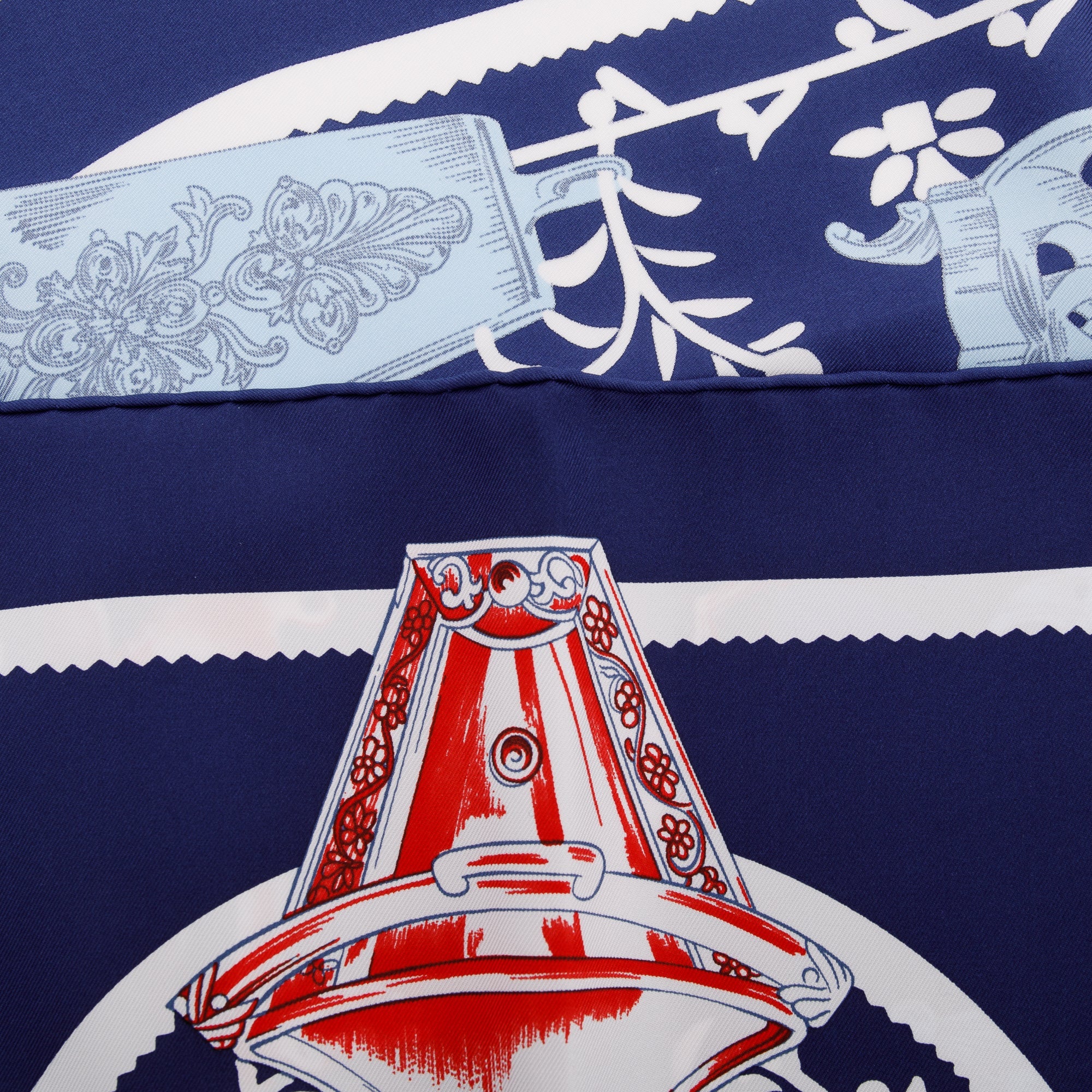 Hermes 'Etriers by F. de la Perriere' Silk Scarf 90 w/ Box