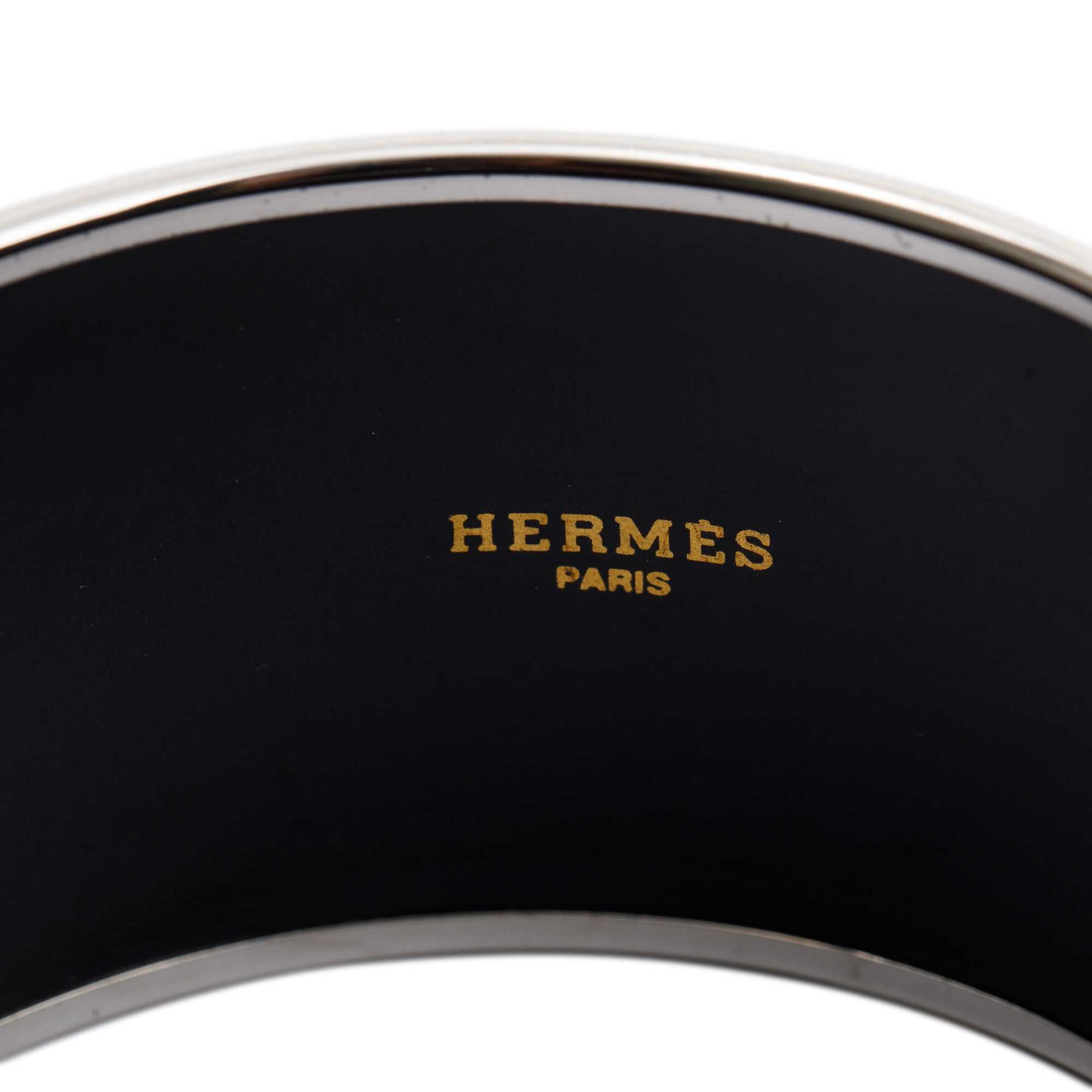 Hermes Extra Wide Enamel Bangle Bracelet