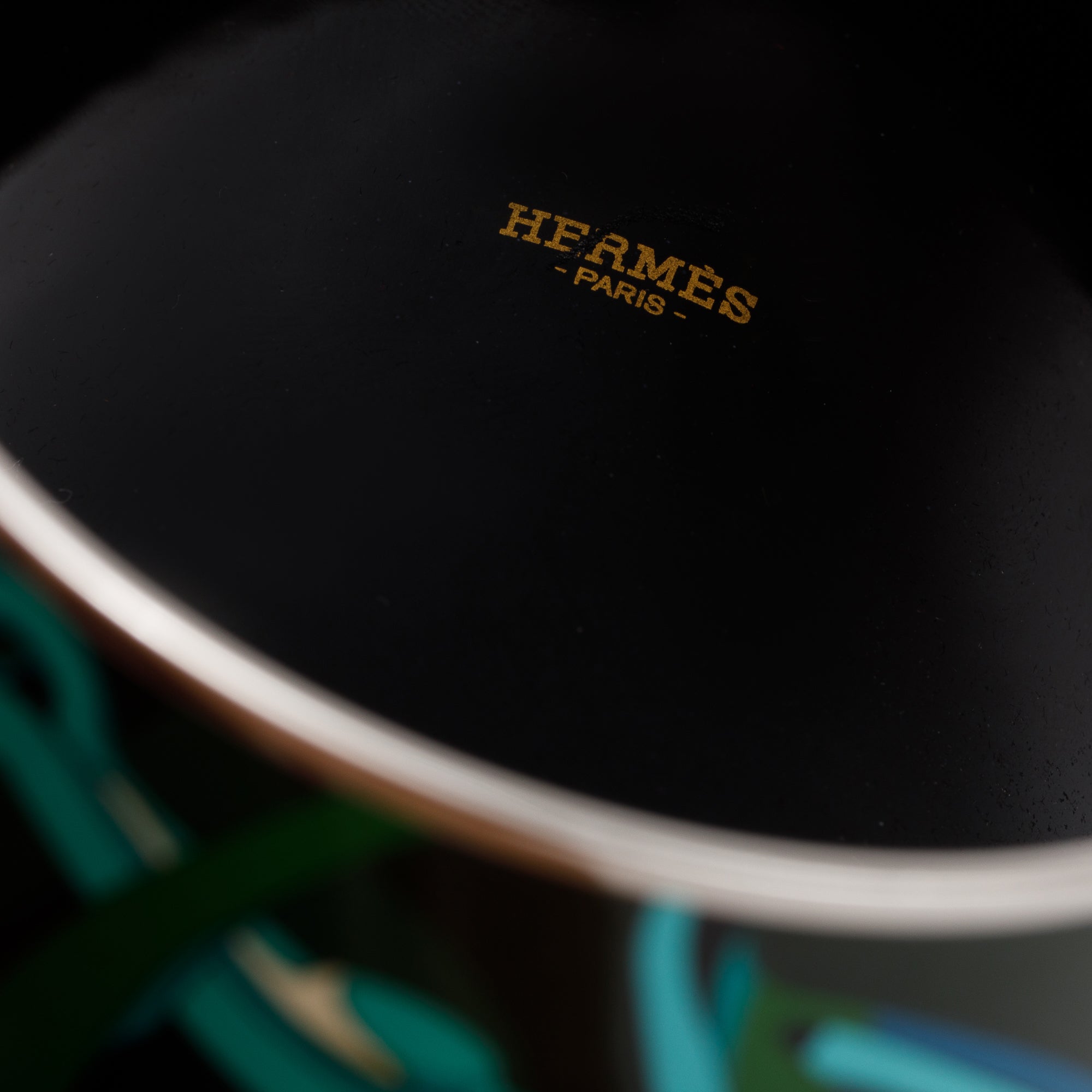 Hermes Extra Wide Enamel Bangle Bracelet w/ Box