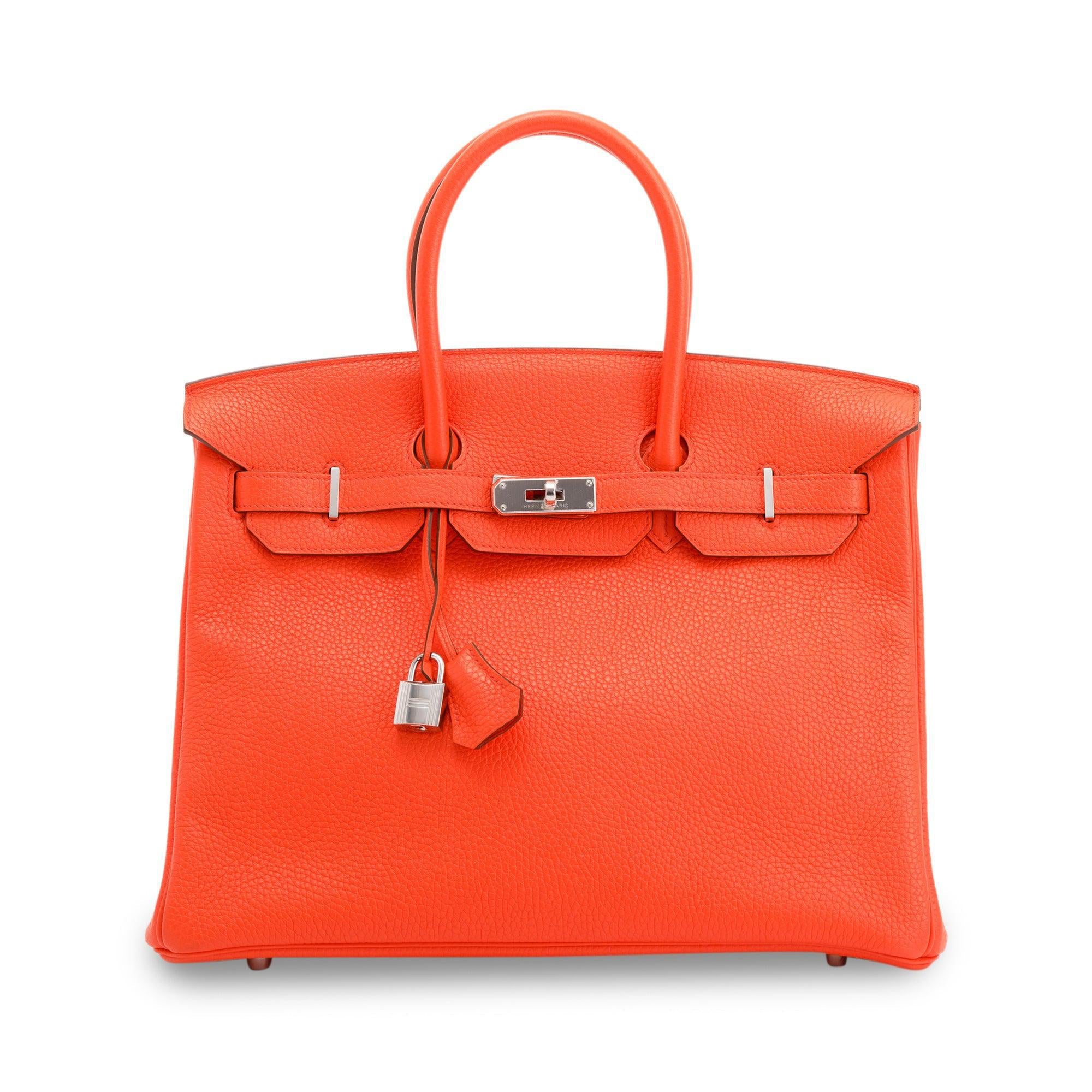 Hermes Feu Veau Togo Birkin 35 w/ Box