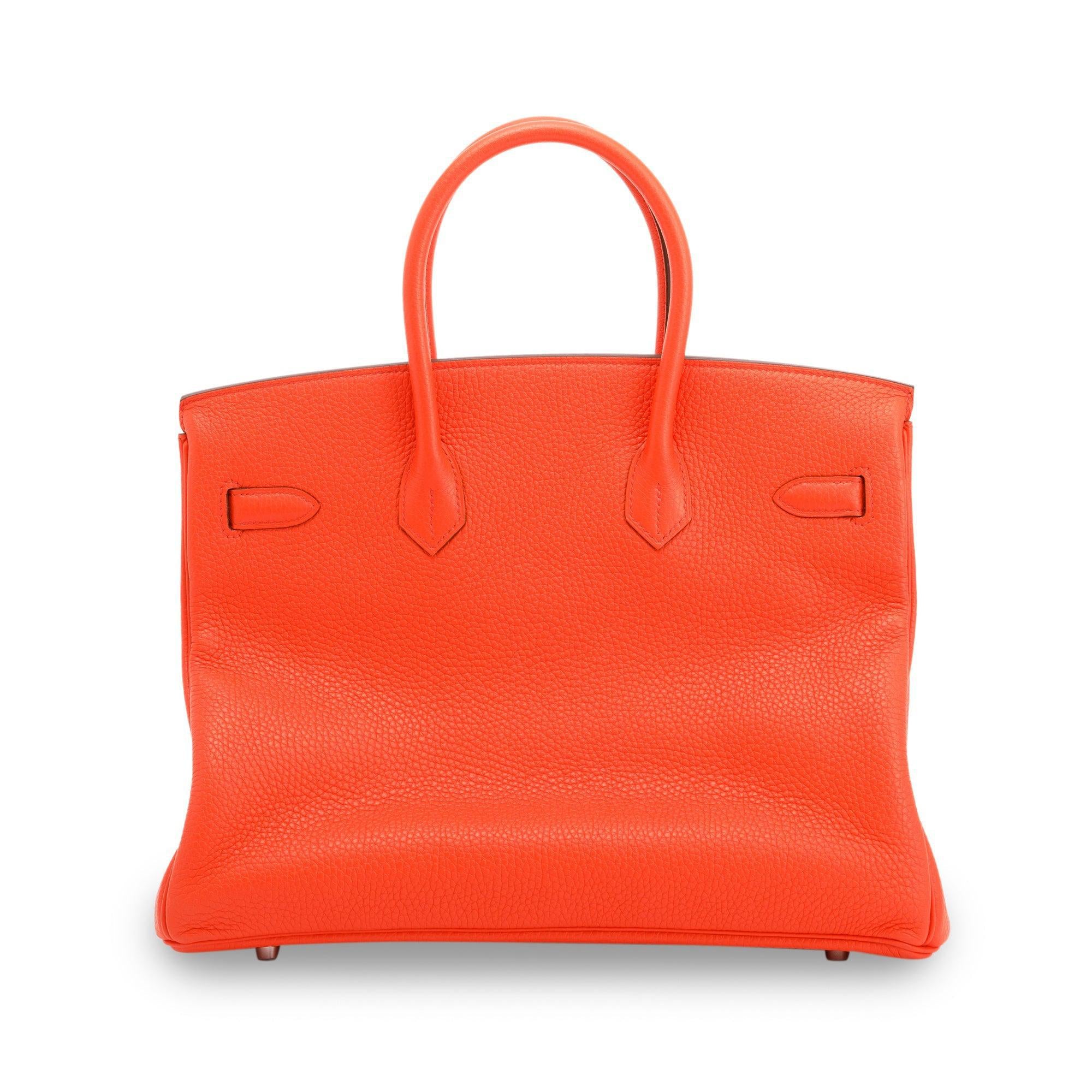 Hermes Feu Veau Togo Birkin 35 w/ Box