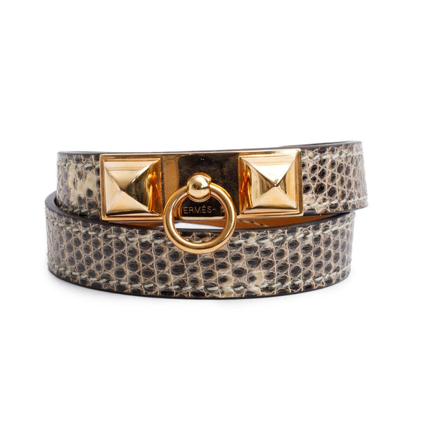 エルメス　トラベルノート　リフレ Hermes-Gold-Plated-Lizard-
