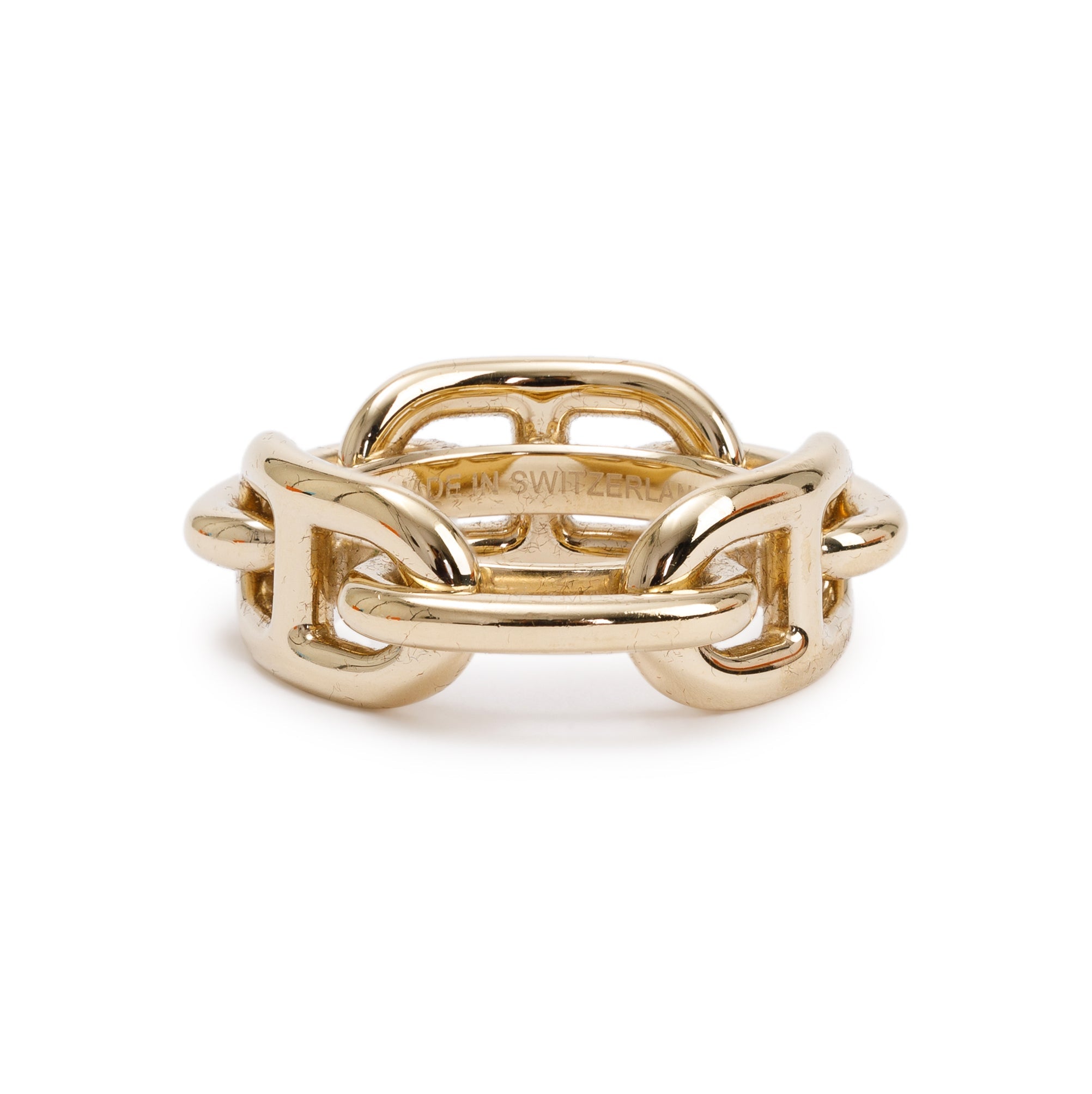 Hermes Gold-Plated Metal Regate Scarf Ring w/ Box