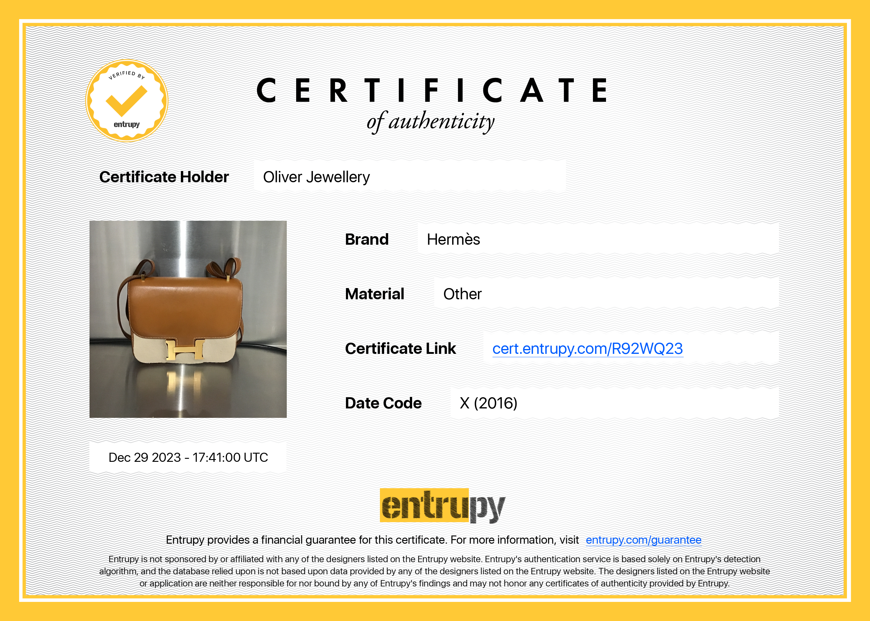 Hermes Gold Tadelakt Leather Mini Constance 18 (BARBARA TOOK THIS ITEM)