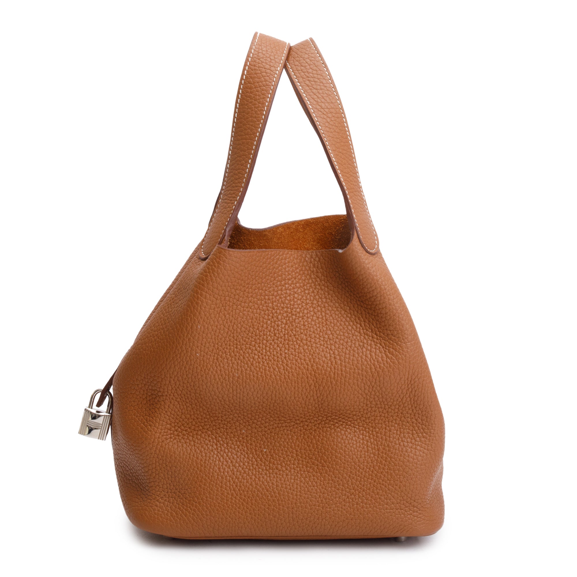 Hermes Gold Taurillon Clemence Picotin Lock 22