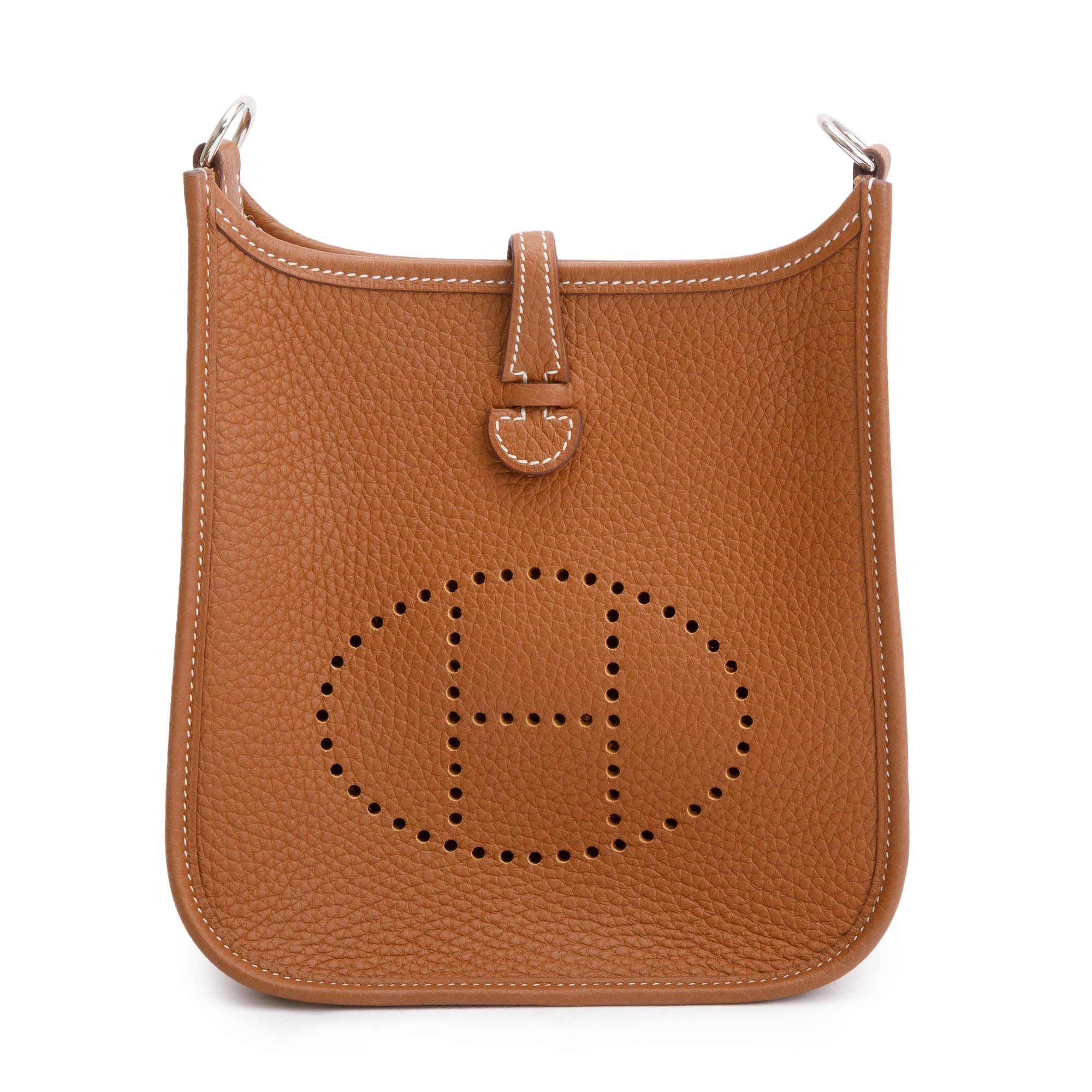 Hermes Gold Taurilon Clemence Amazone Evelyne TPM 16 w/ Box