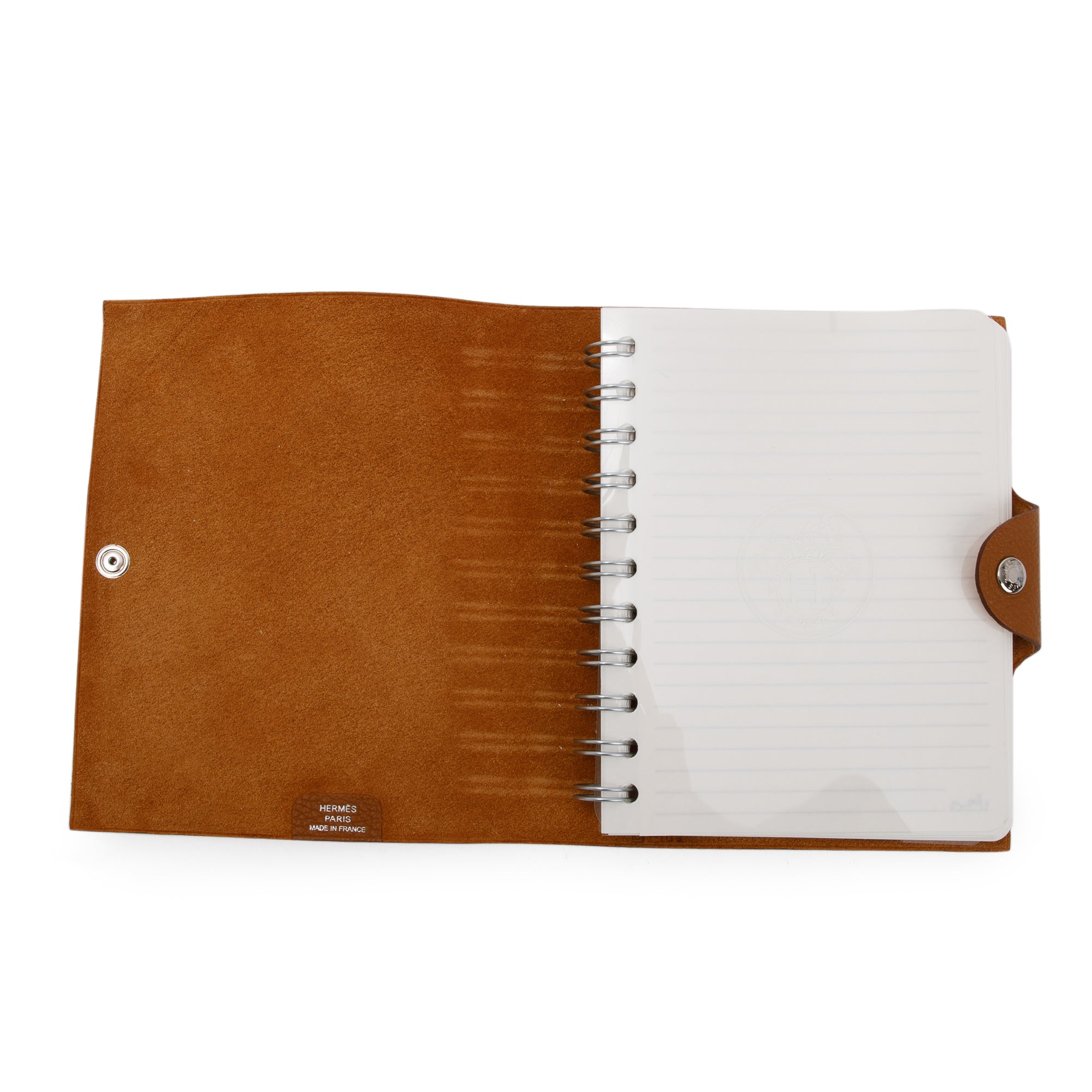 Hermes Gold Togo Ulysse PM Agenda Cover with Notebook & Box