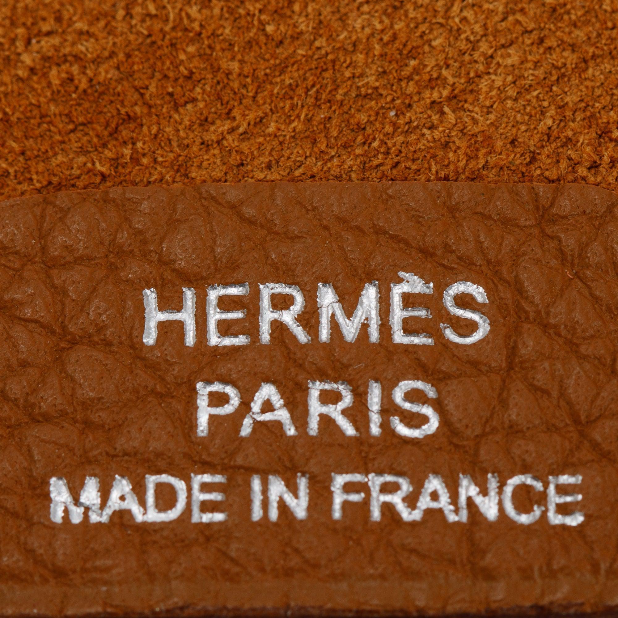 Hermes Gold Togo Ulysse PM Agenda Cover with Notebook & Box