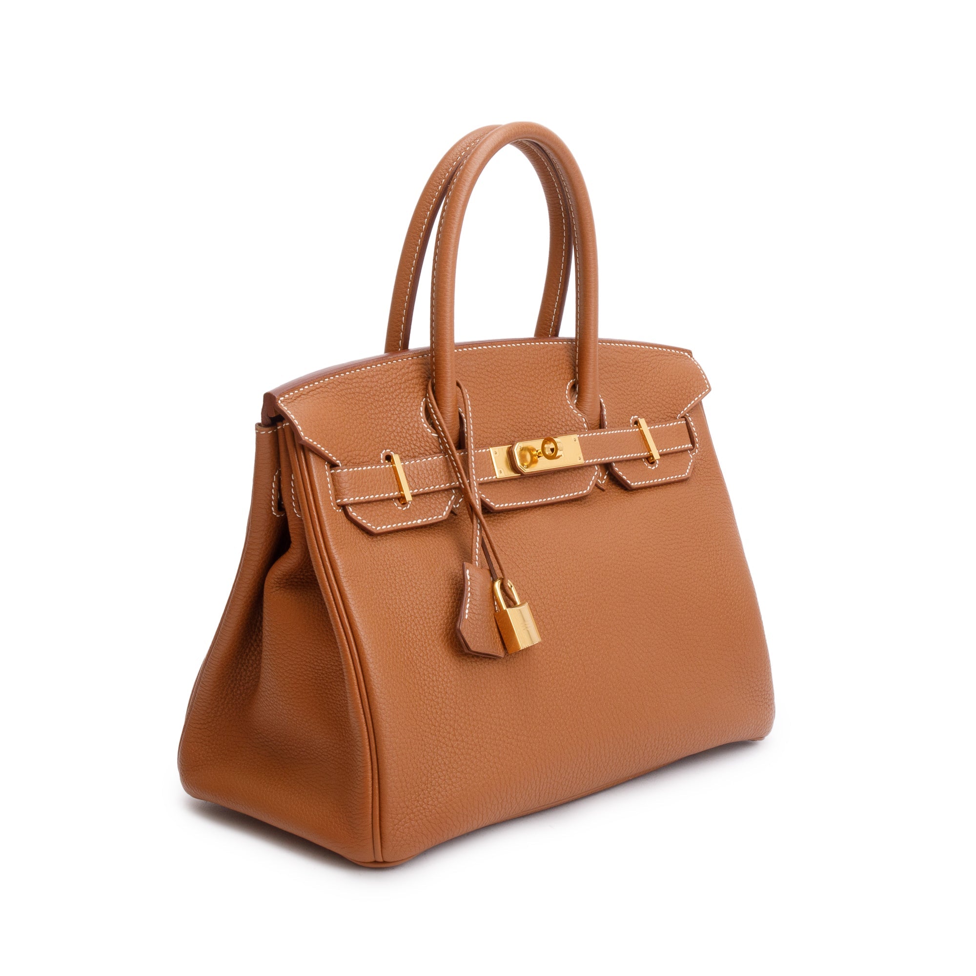 Hermes Gold Veau Togo Birkin 30 w/ Box & Receipt