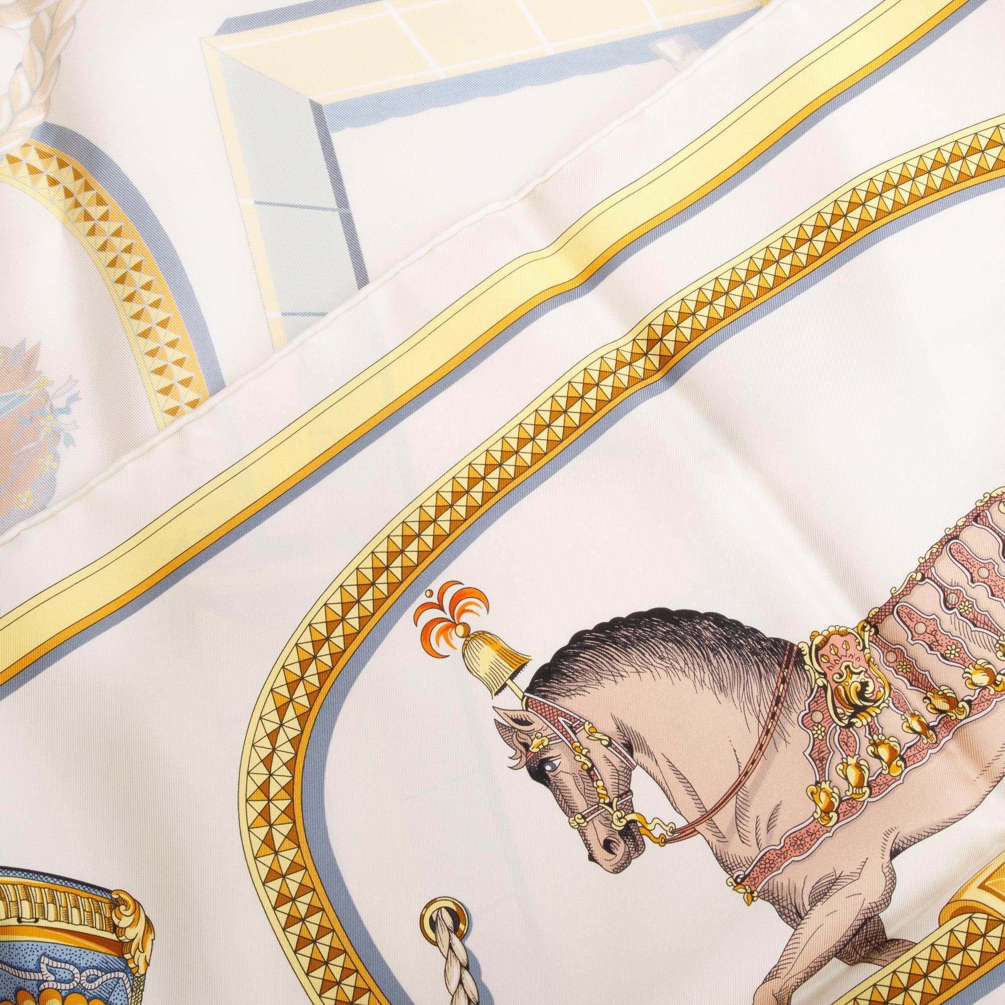 Hermes 'Grand Apparat Forever' Silk Scarf 90 w/ Box – Oliver