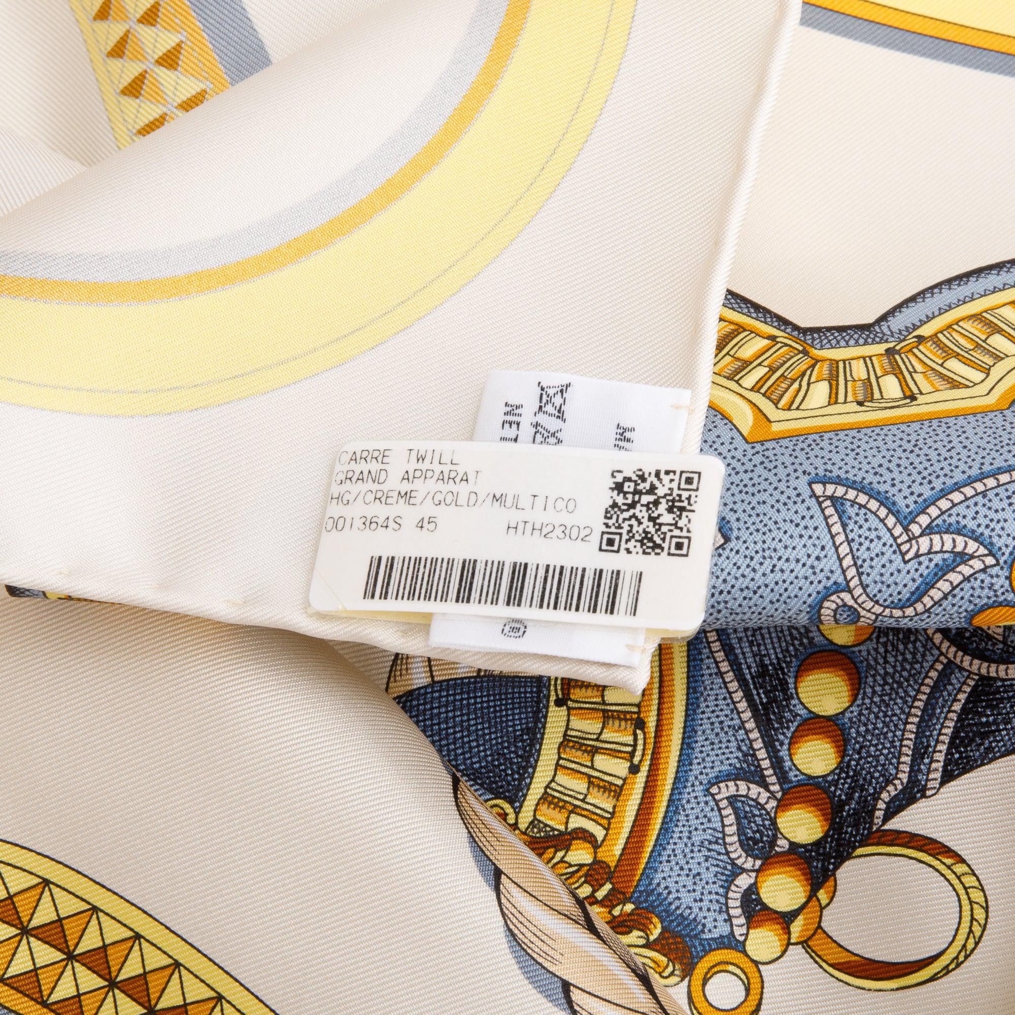 Hermes 'Grand Apparat Forever' Silk Scarf 90 w/ Box