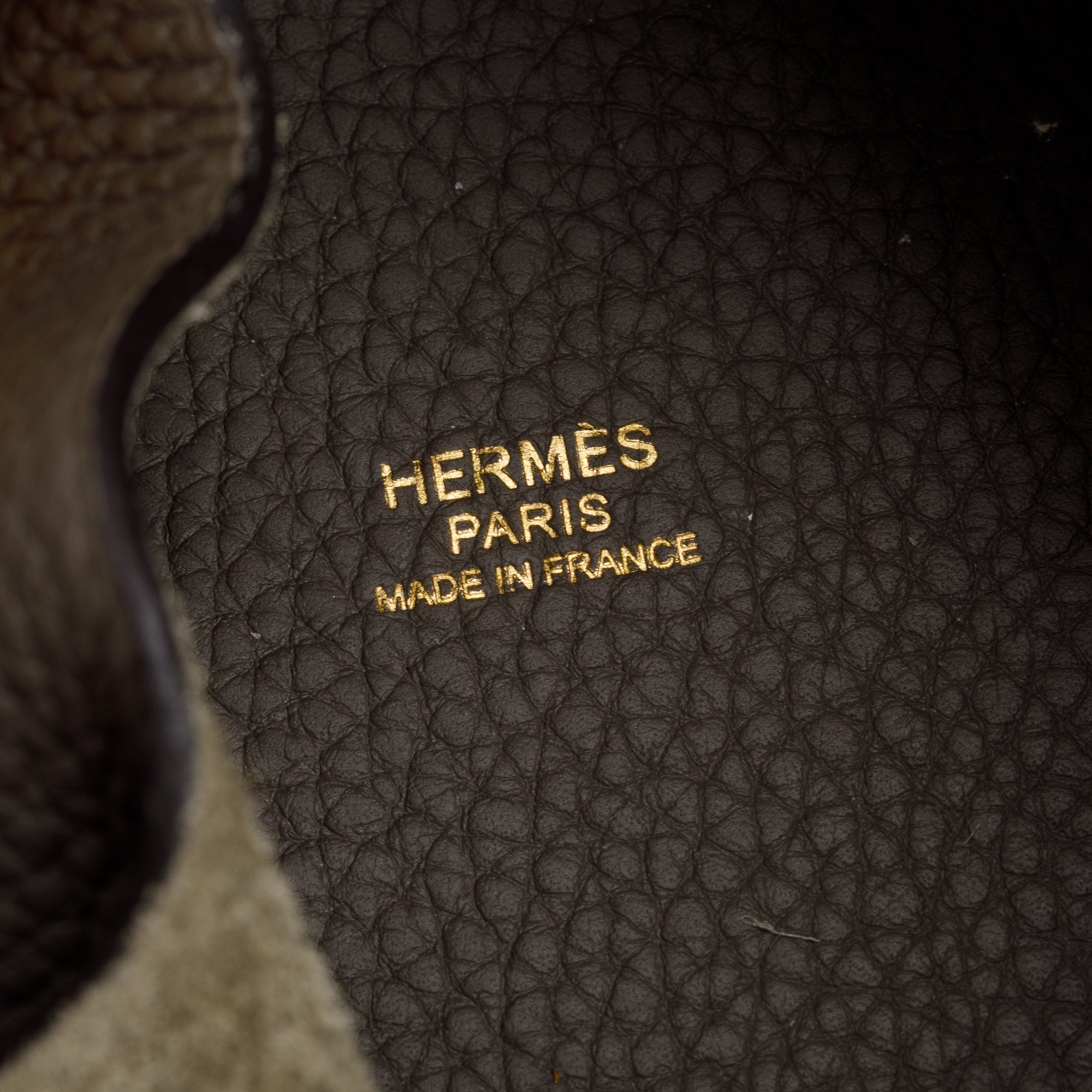 Hermes Gris Meyer Taurillon Clemence Picotin Lock 22 w/ Box