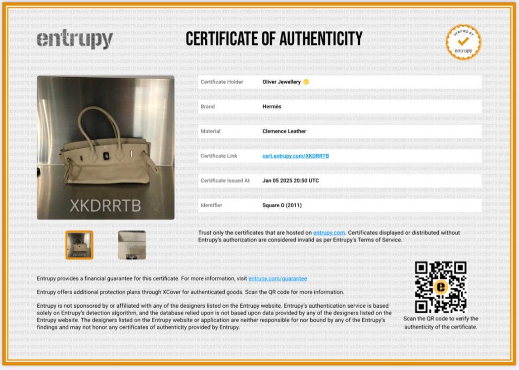 Hermes Gris Tourterelle Clemence Birkin 42