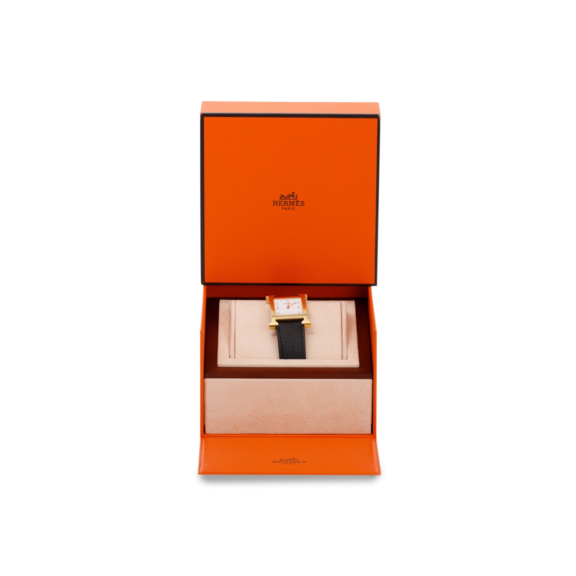 Hermes Heure H 25 MM Watch, Small Model w/ Box & Strap