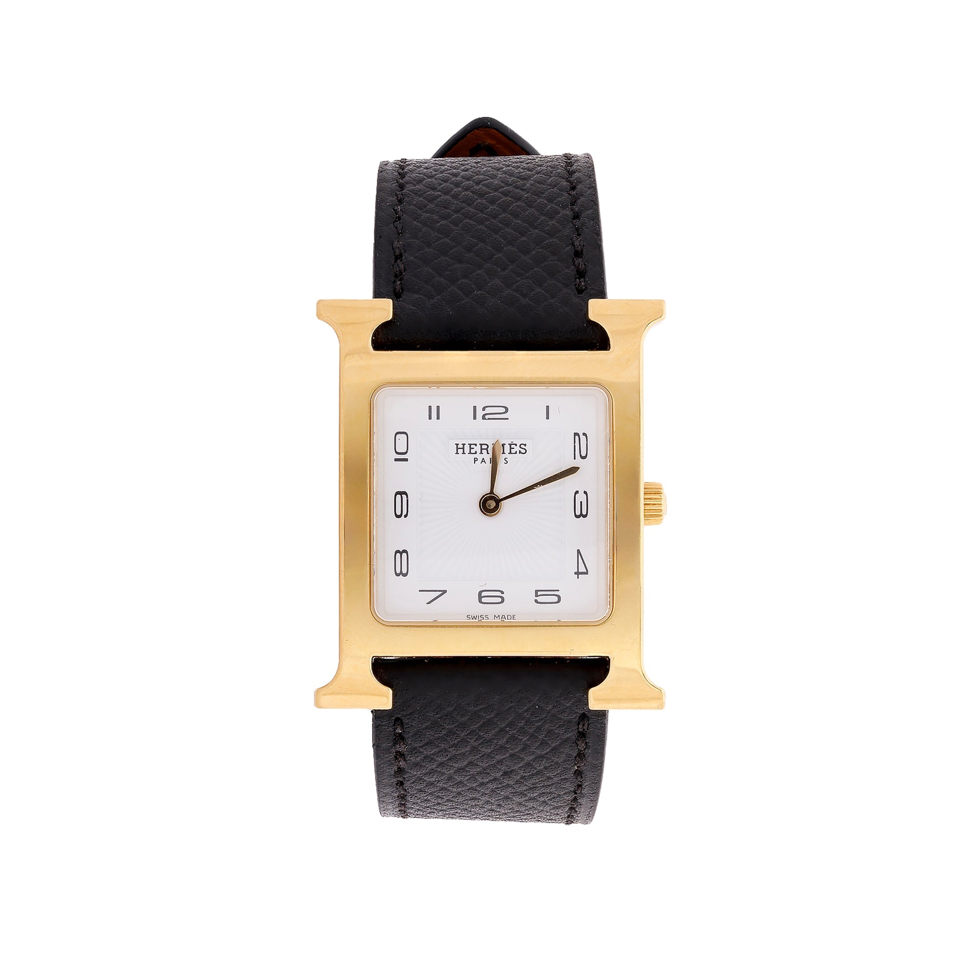 Hermes Heure H 25 MM Watch, Small Model w/ Box & Strap