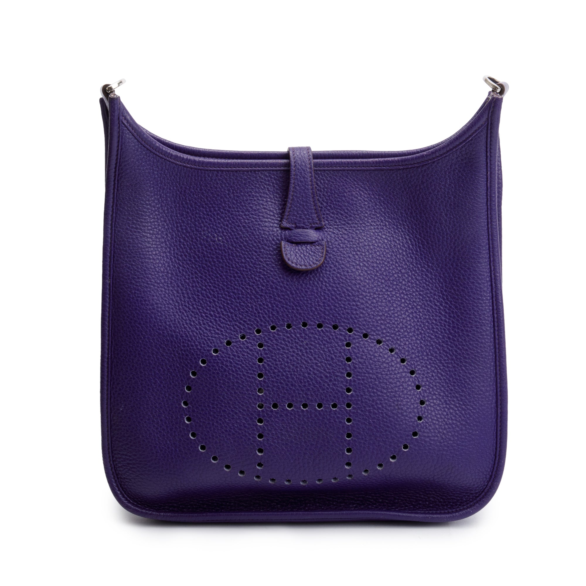 Hermes Iris Clemence Leather Evelyne III PM Bag