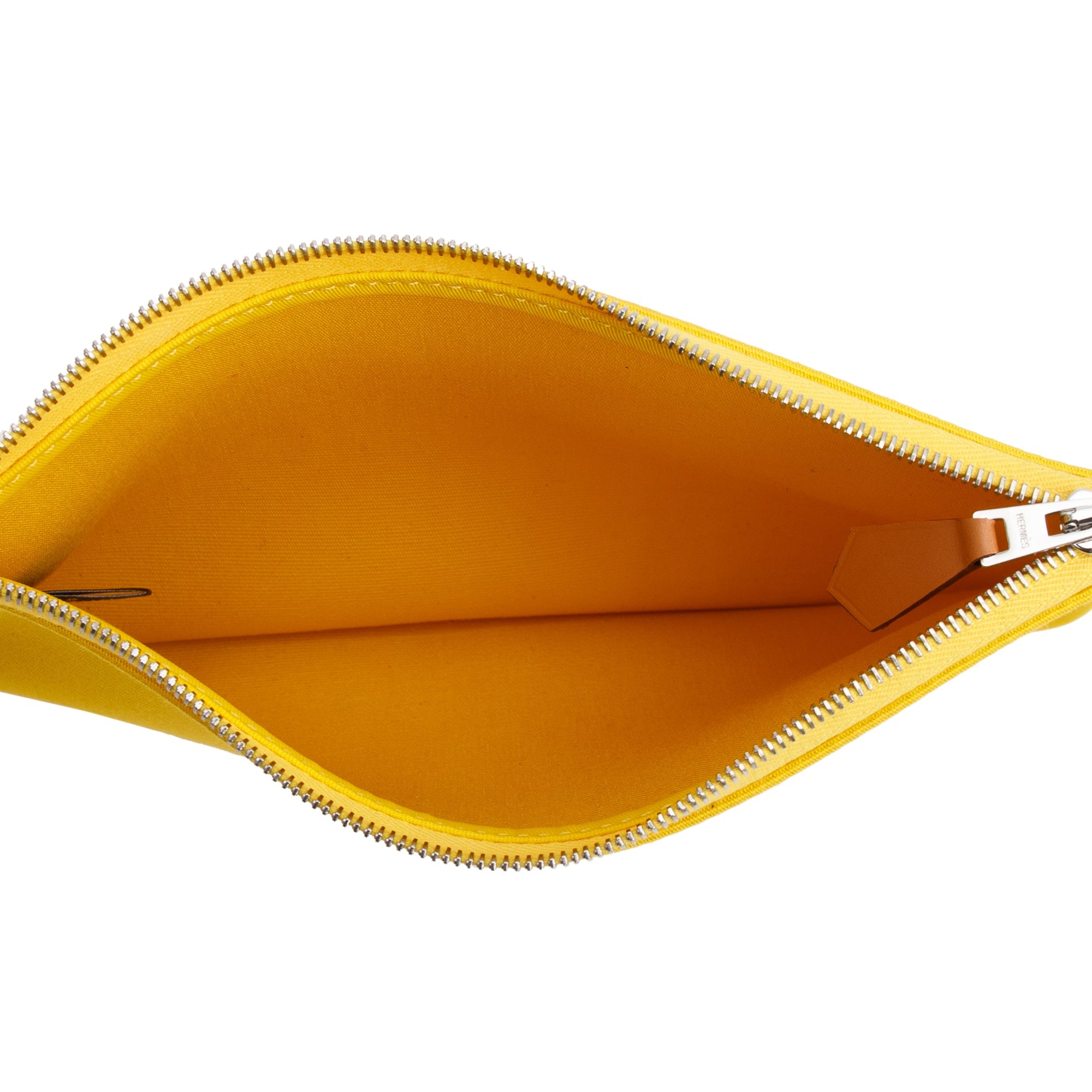 Hermes Jaune De Naples Naturel Toile Militaire Vache Hunter Herbag Zip 31 w/ Pouch & Receipt