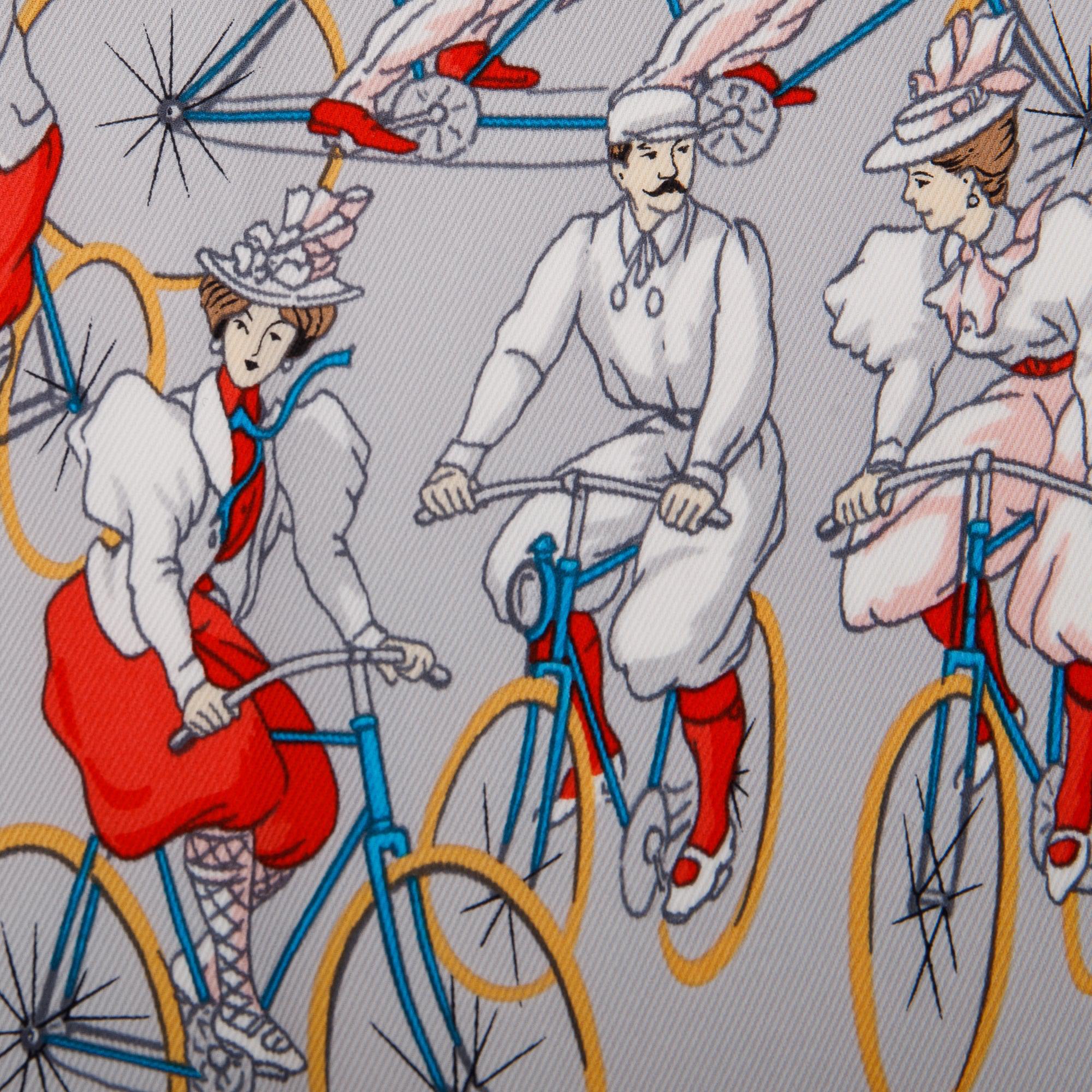 Hermes 'Les Becanes' Silk Scarf 70 w/ Box