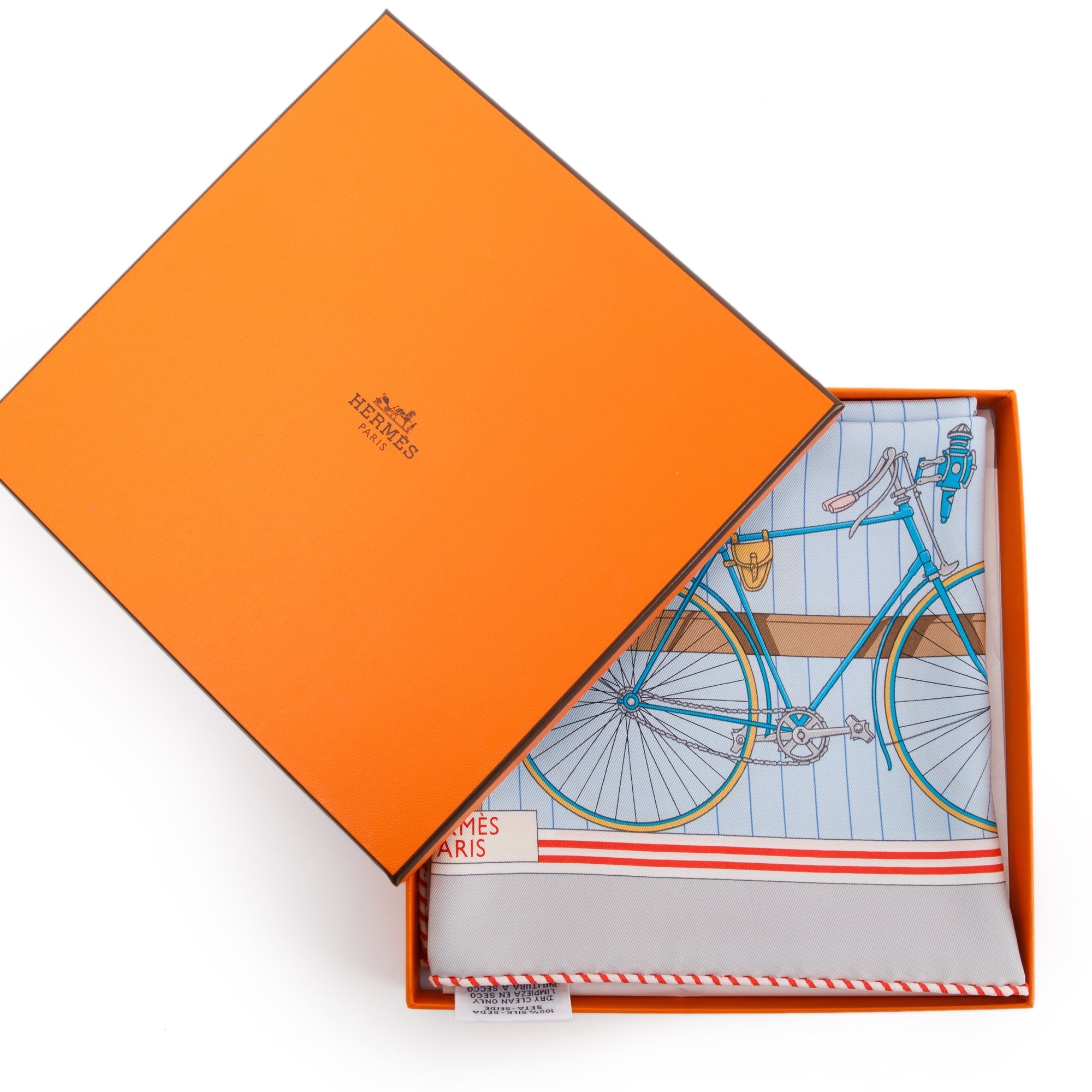 Hermes 'Les Becanes' Silk Scarf 70 w/ Box