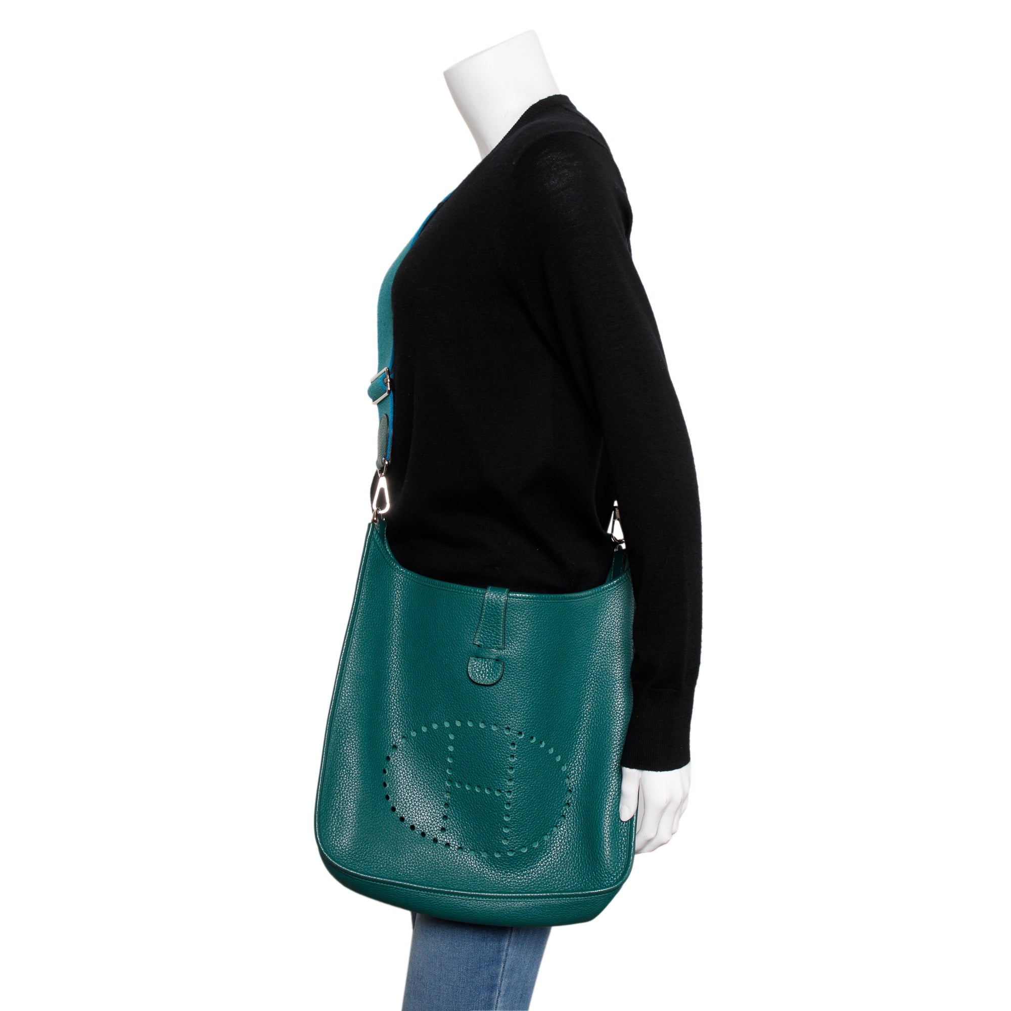 Hermes Malachite Clemence Evelyne III 29 Bag w/ Box