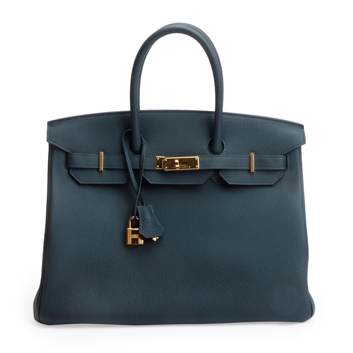Hermes Vert Cypress Togo Birkin 35 w/ Box