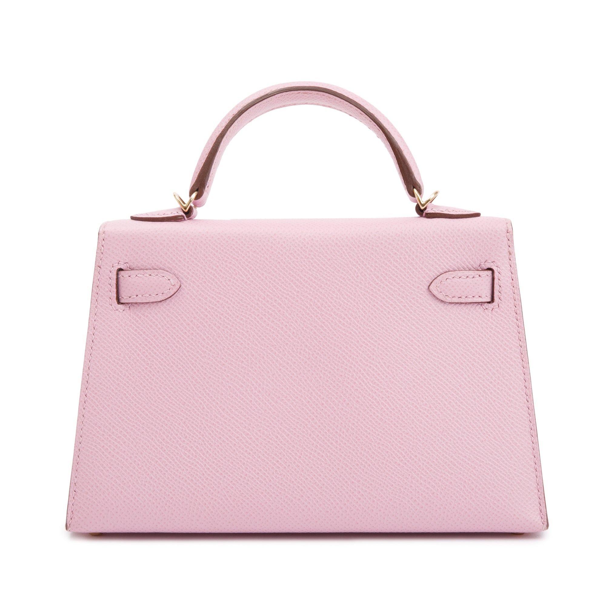 Hermes Mauve Sylvestre Epsom Leather Mini Kelly II Sellier 20 w/ Box & Strap