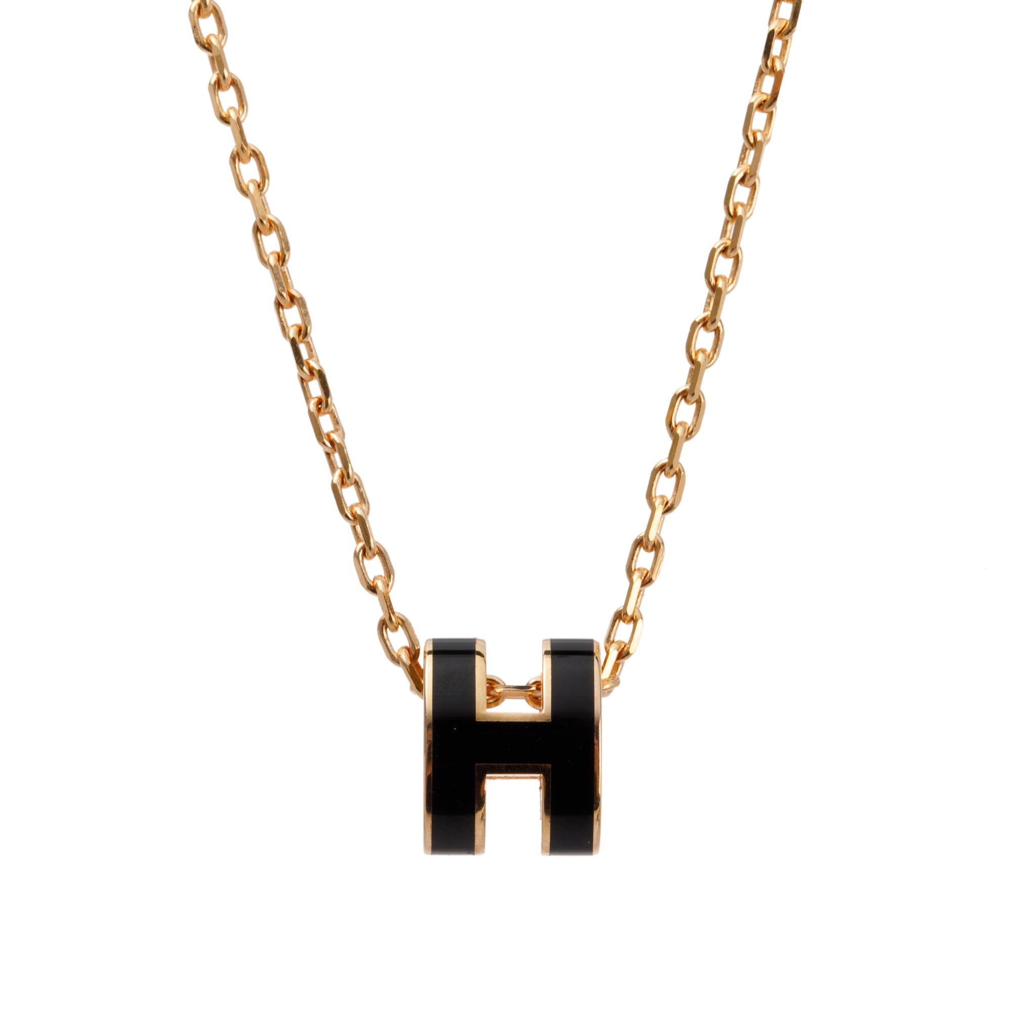 Hermes Mini Pop H Pendant Necklace w/ Box – Oliver Jewellery