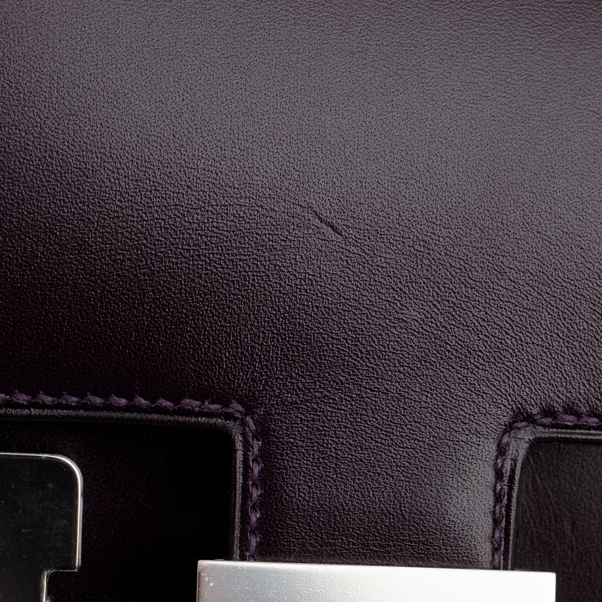 Hermes Mini Raisin Veau Box Leather Constance 18 – Oliver Jewellery