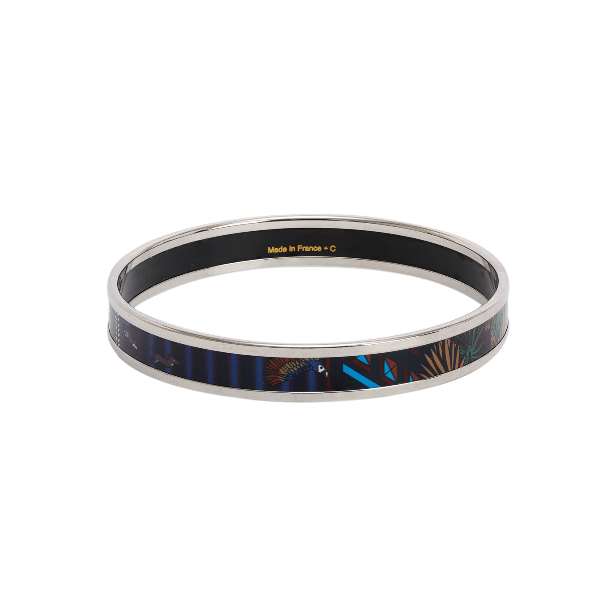 Hermes Narrow Enamel Bangle w/ Box