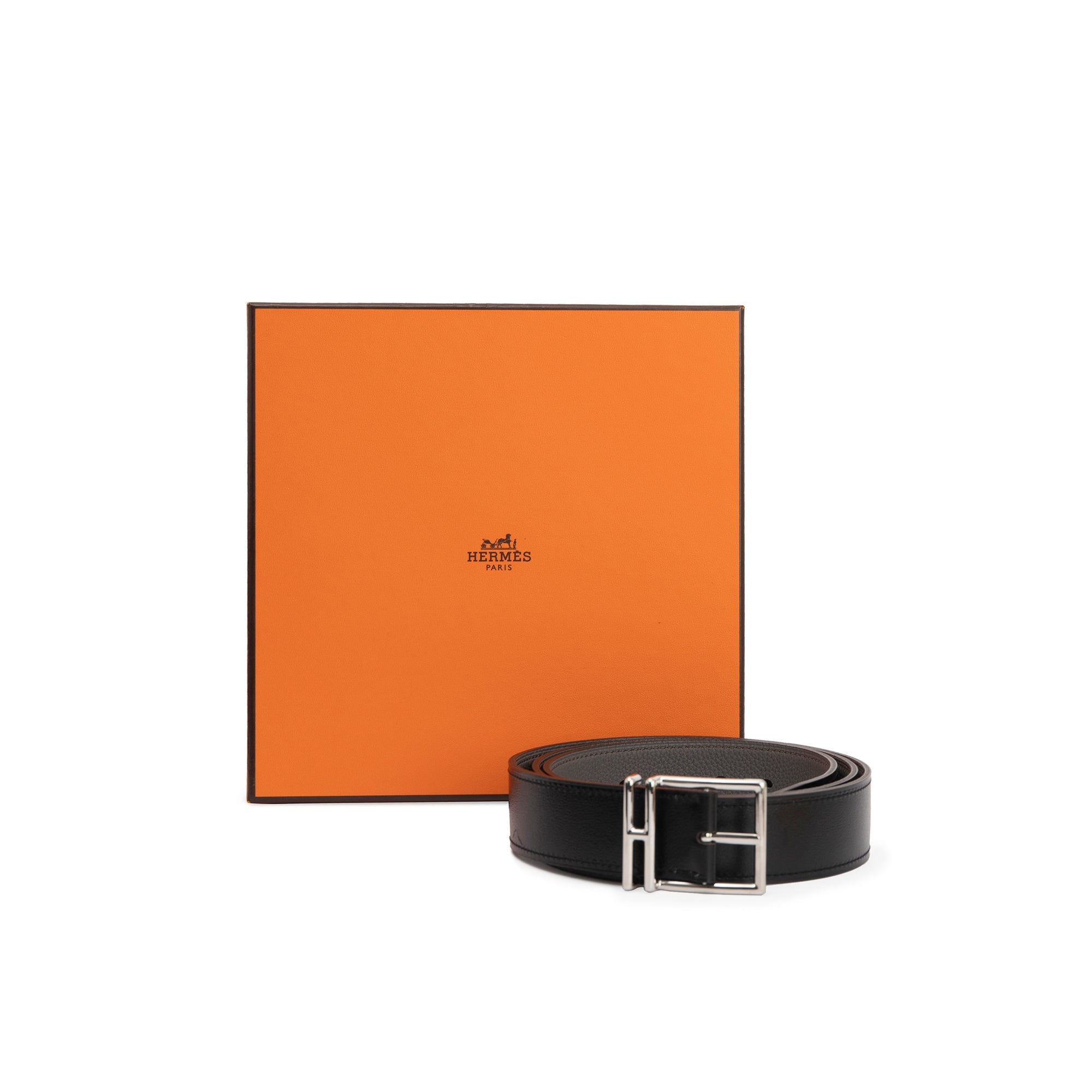 Hermes Nathan Reversible 32 mm Belt w/ Box