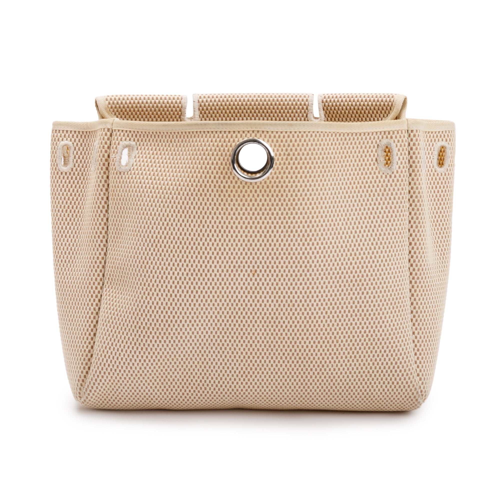 Hermes Natural Toile Vache Calfskin Herbag Backpack