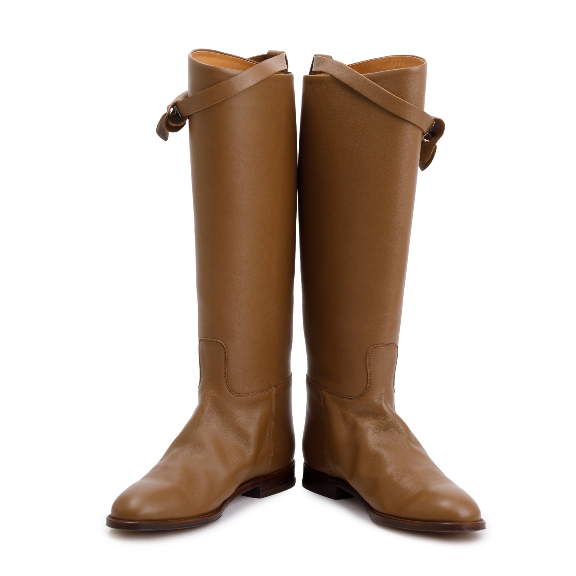 Hermes Naturel Heritage Calfskin Leather Palladium Plated Kelly