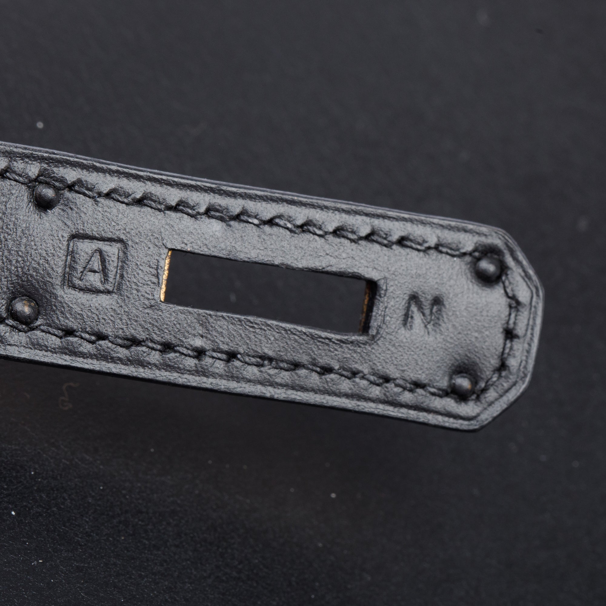 Hermes Noir Box Leather Kelly Sellier 28